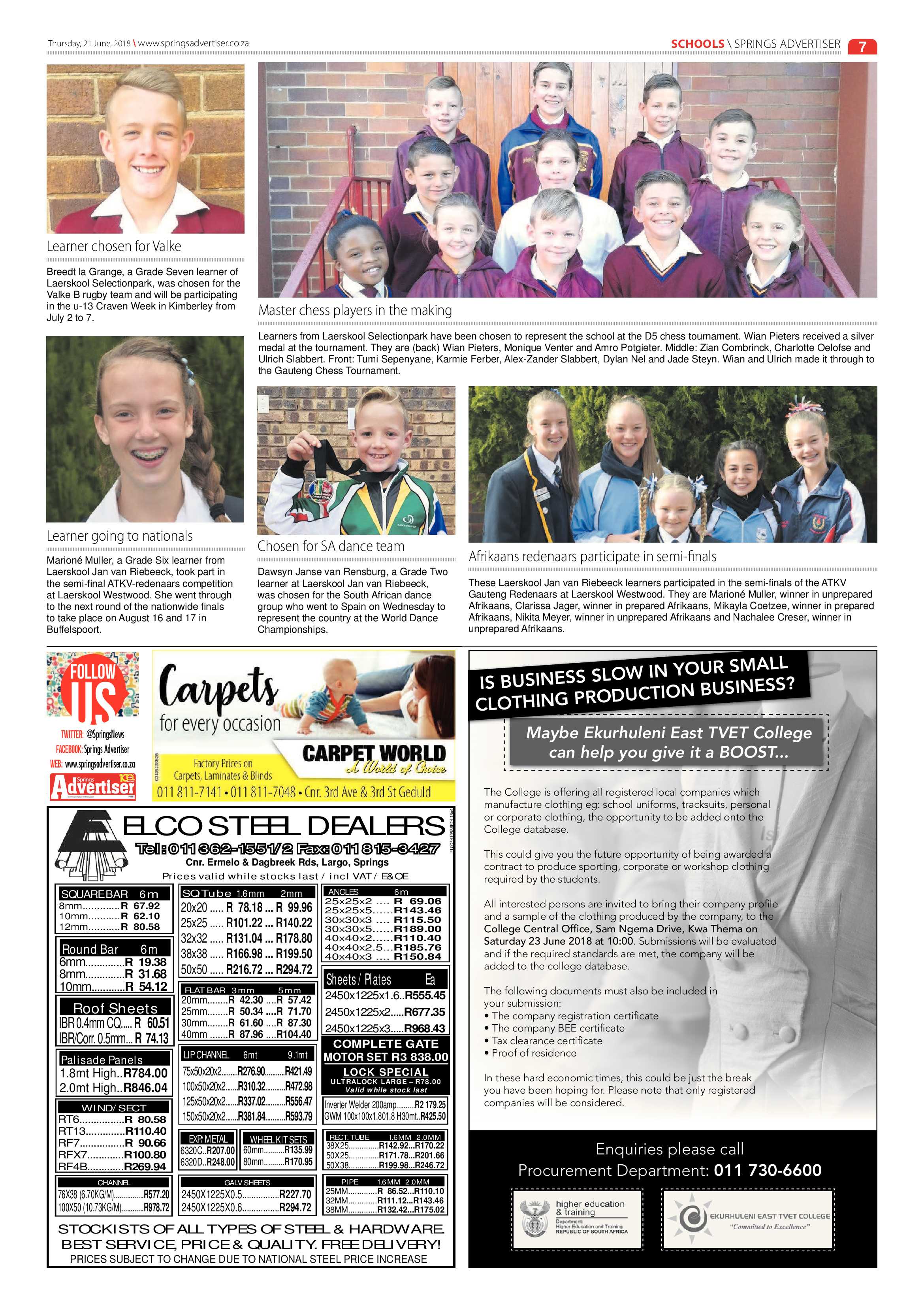Springs Advertiser 21 June 2018 page 7