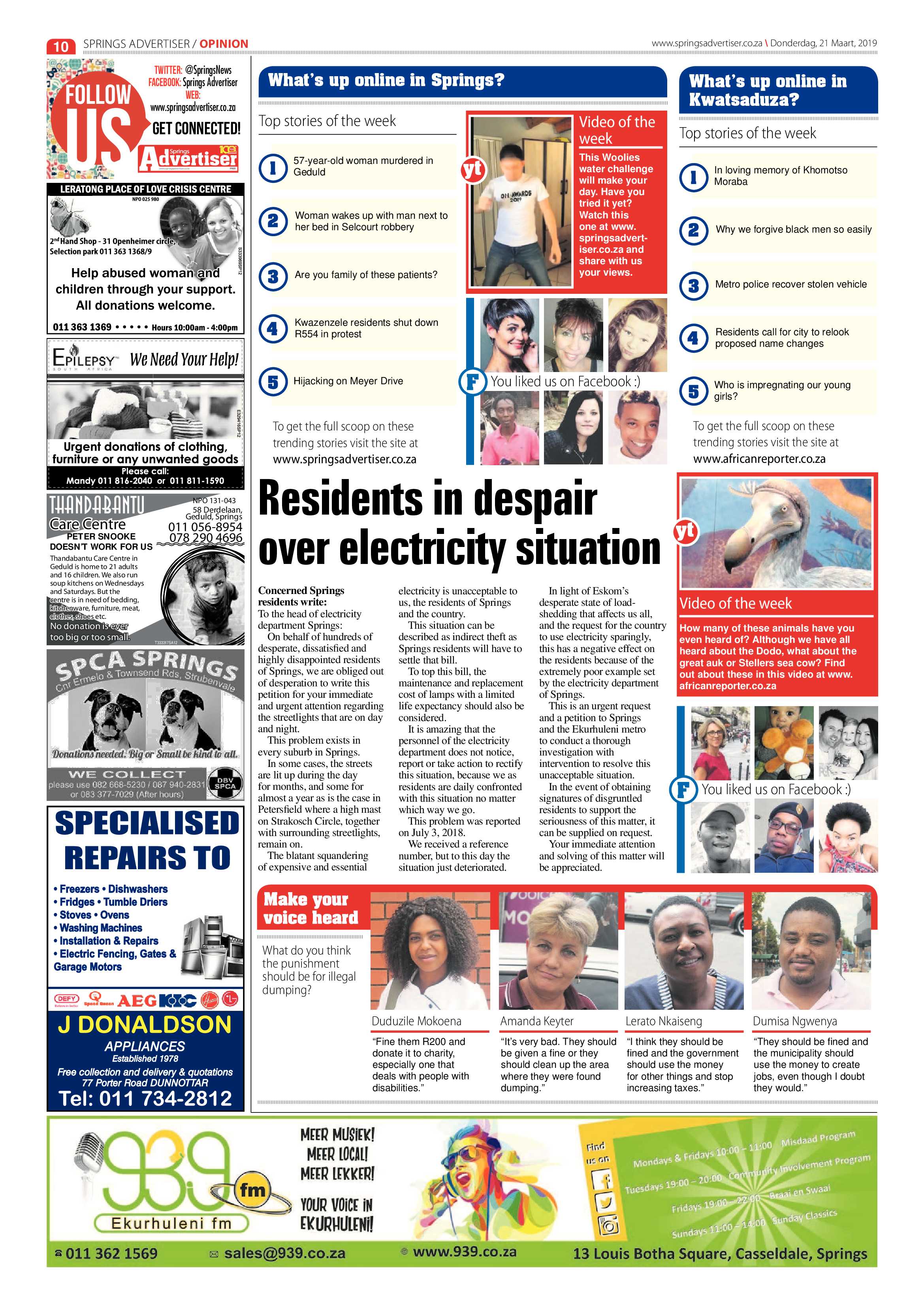 Springs Advertiser 21 March 2019 page 10