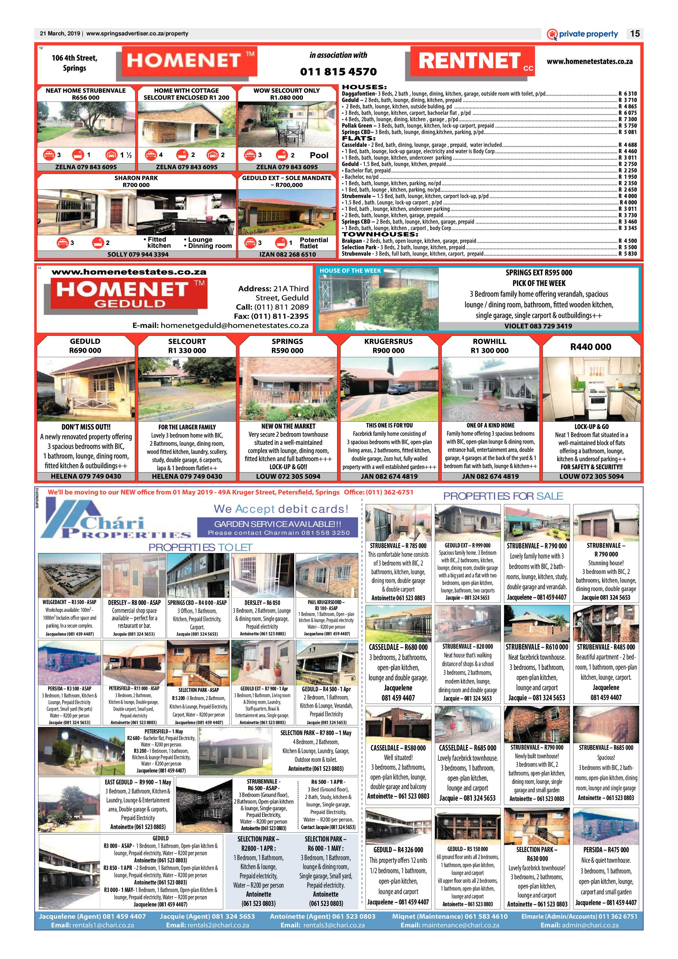 Springs Advertiser 21 March 2019 page 15