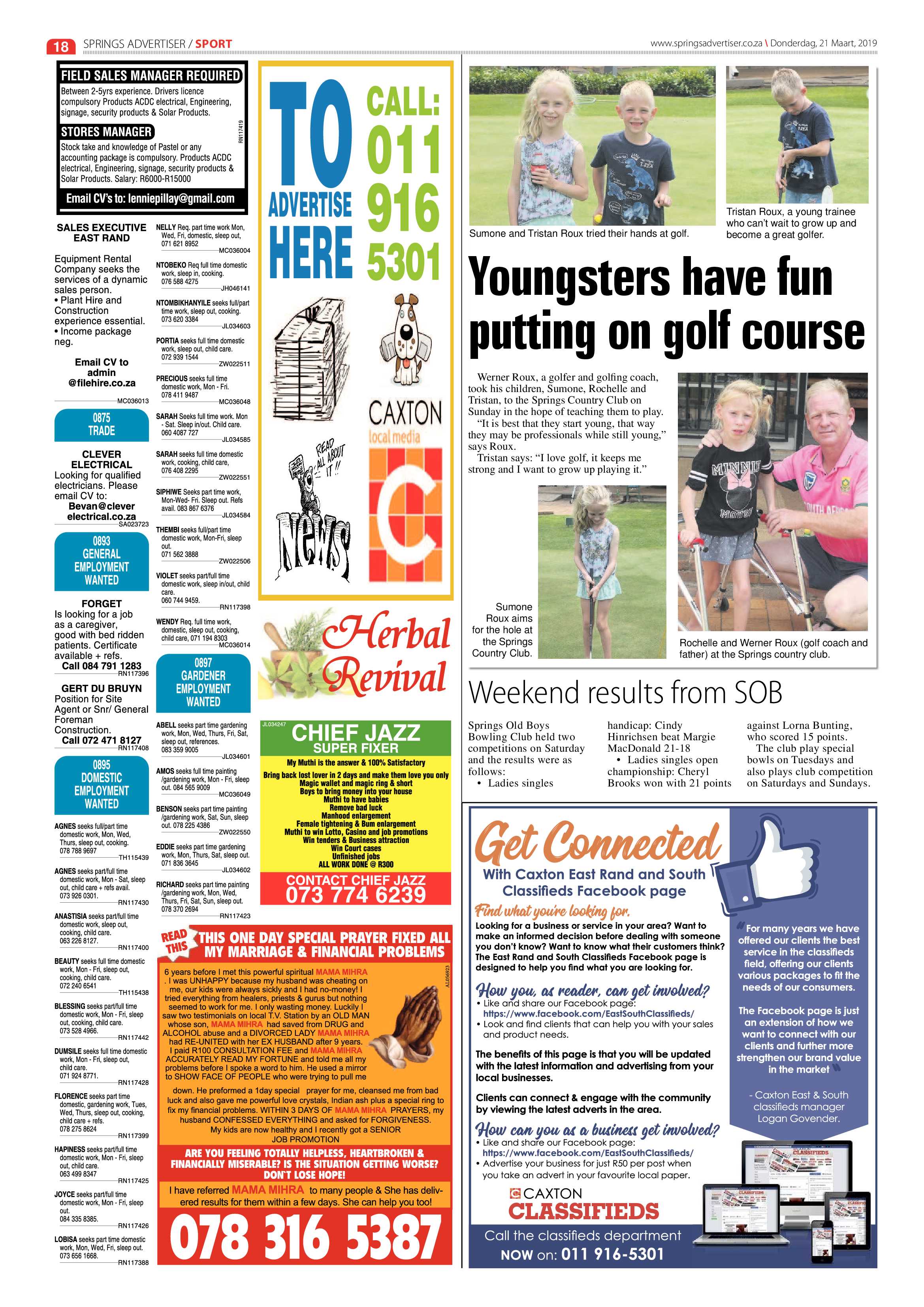 Springs Advertiser 21 March 2019 page 18