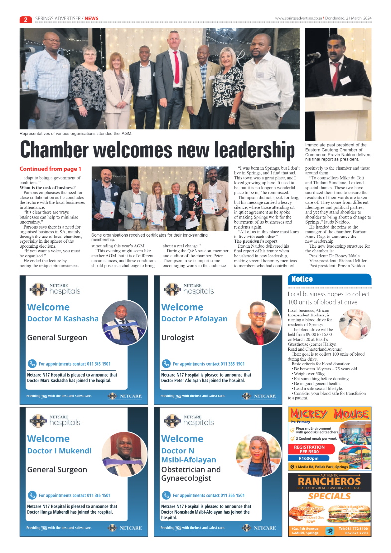 Springs Advertiser 21 March 2024 page 2