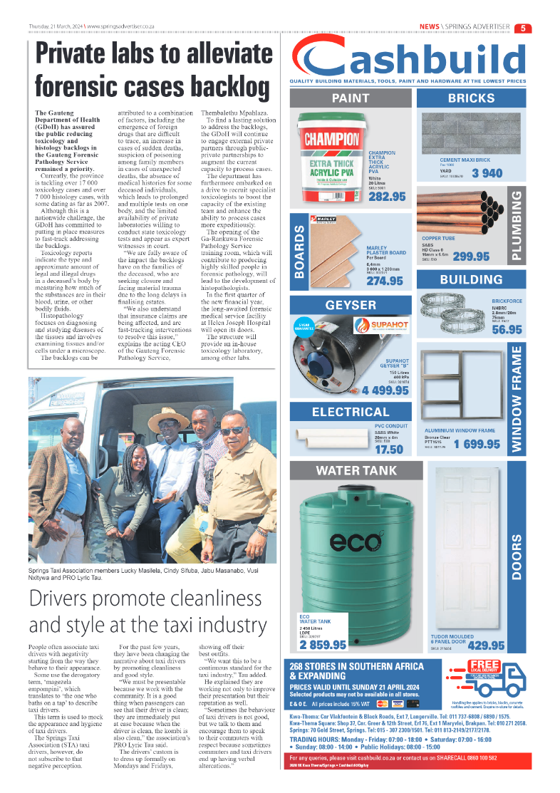 Springs Advertiser 21 March 2024 page 5