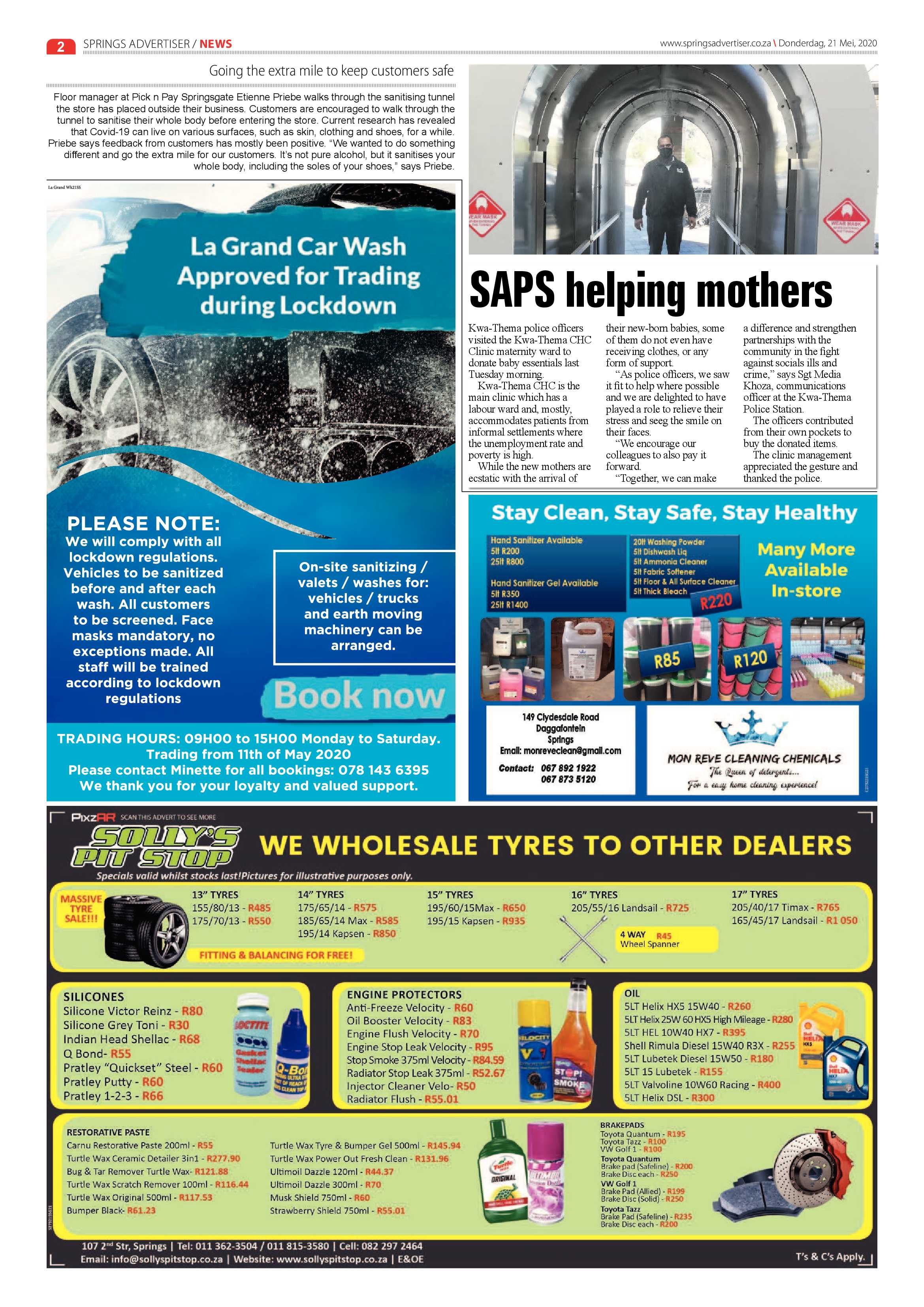 Springs Advertiser 21 May 2020 page 2