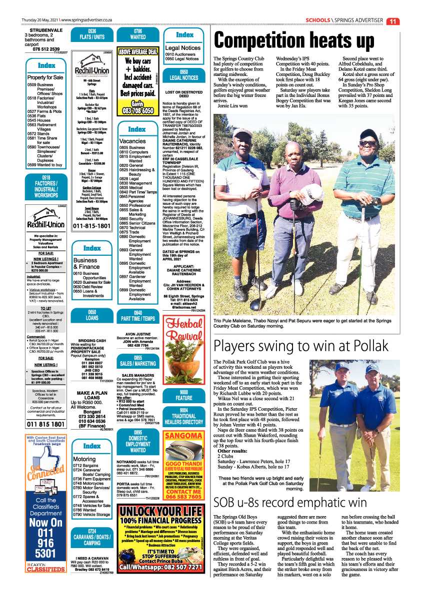 Springs Advertiser 21 May 2021 page 11