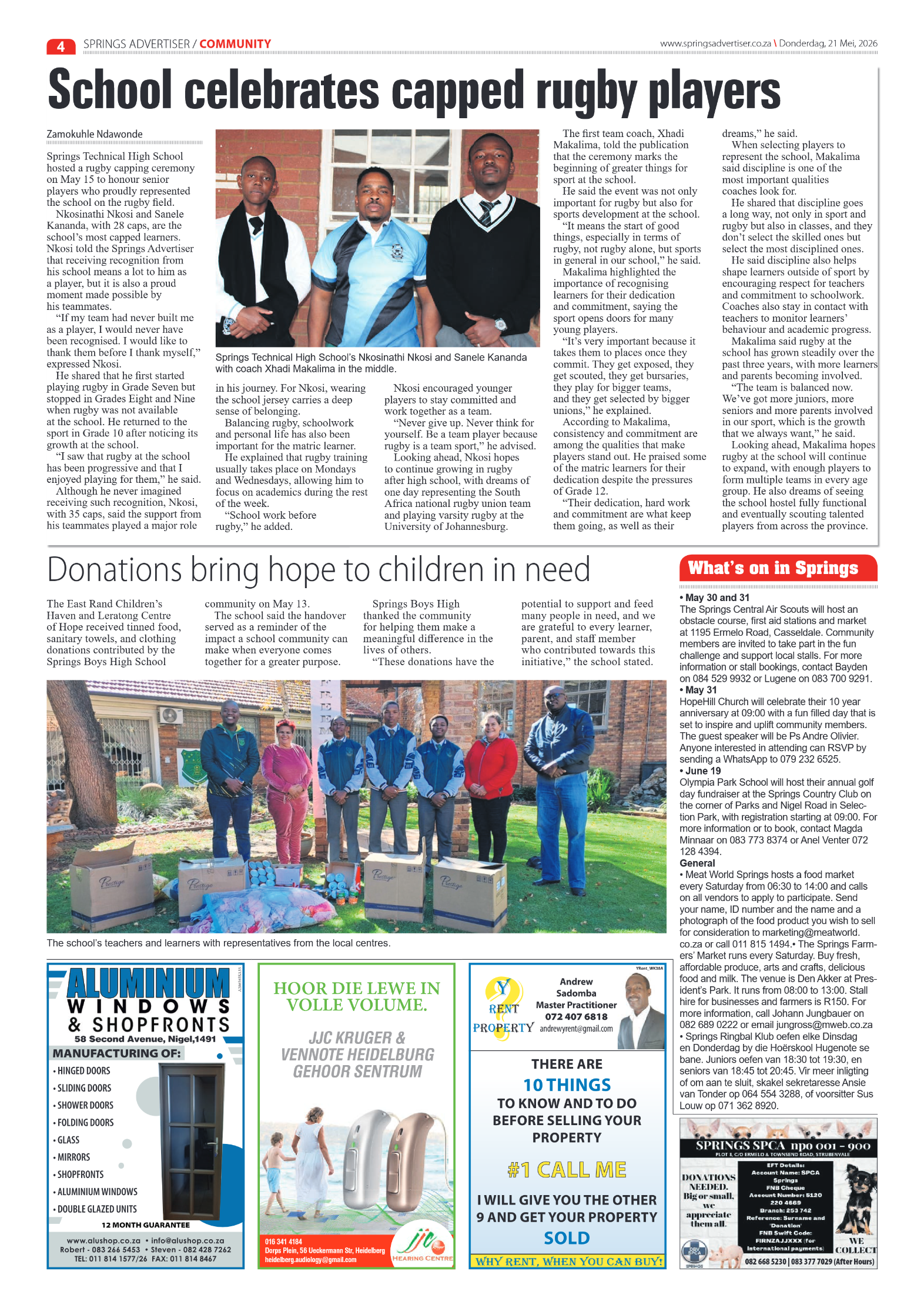 Springs Advertiser 21 May 2026 page 4