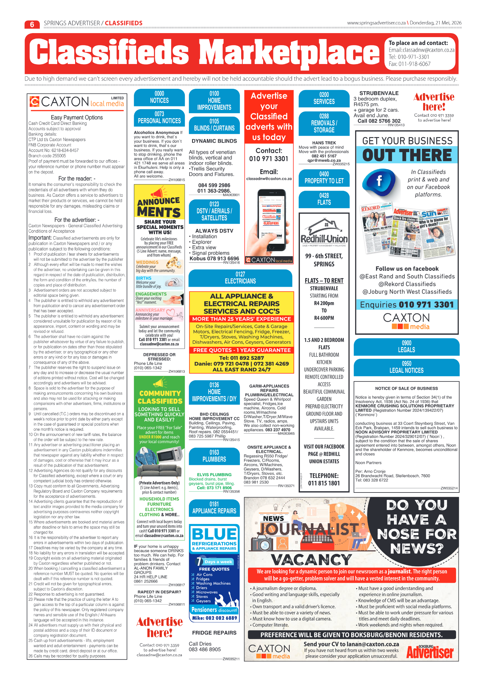 Springs Advertiser 21 May 2026 page 6