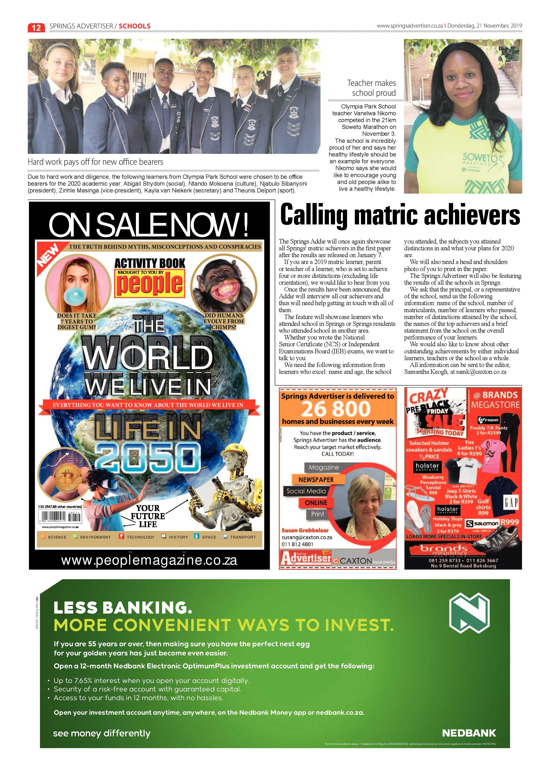 Springs Advertiser 21 November 2019 page 12