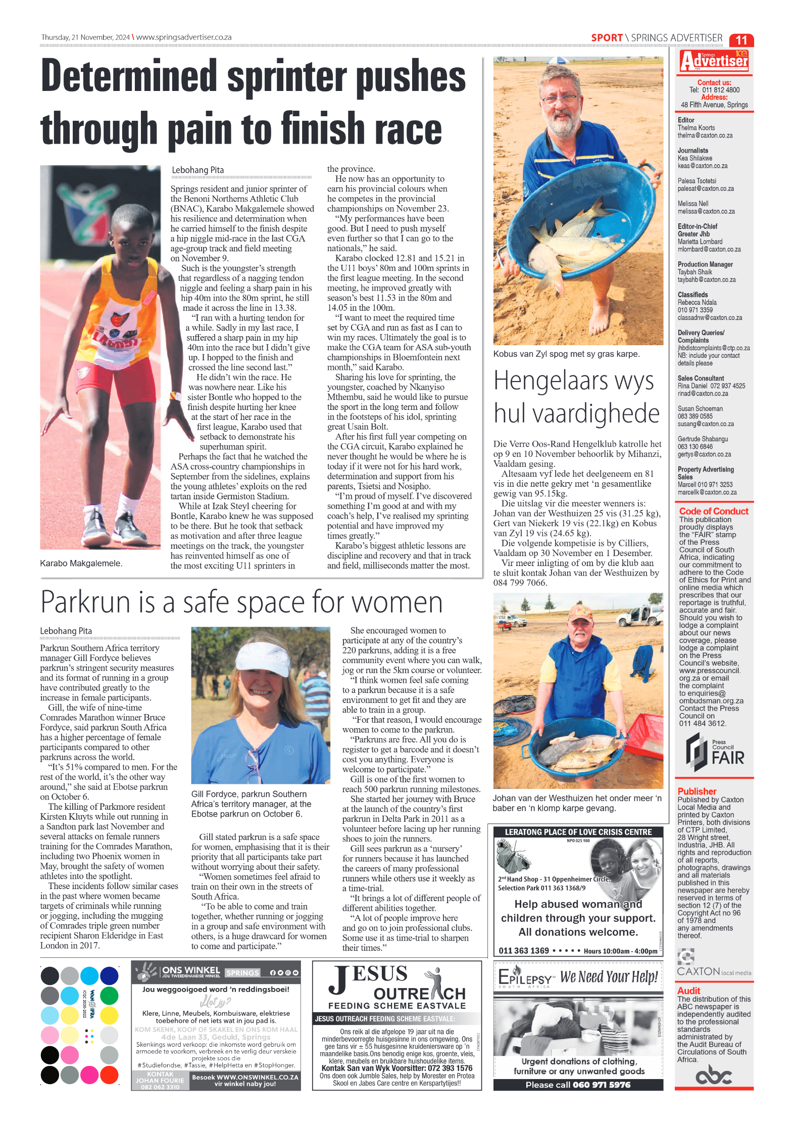 Springs Advertiser 21 November 2024 page 11