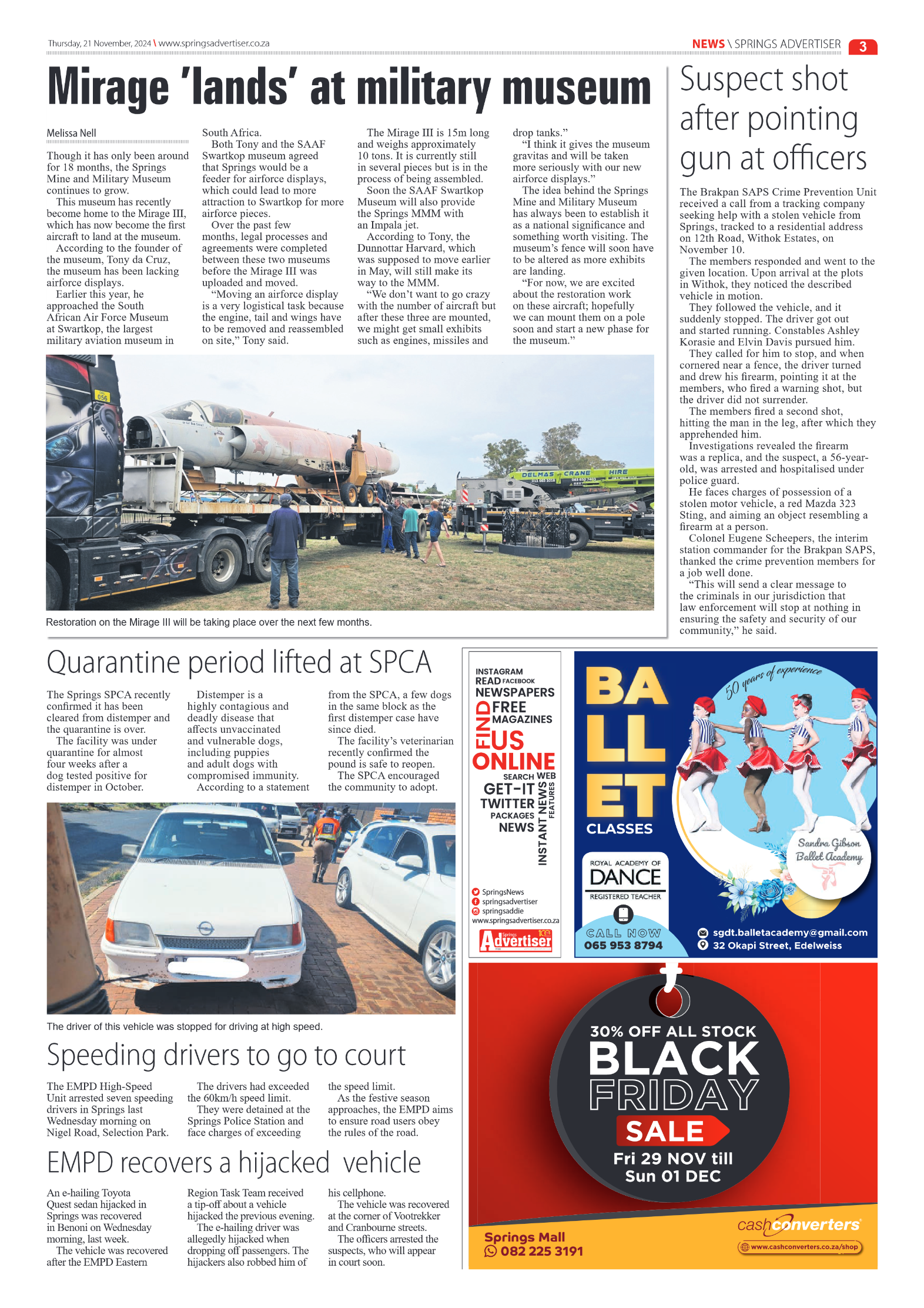 Springs Advertiser 21 November 2024 page 3