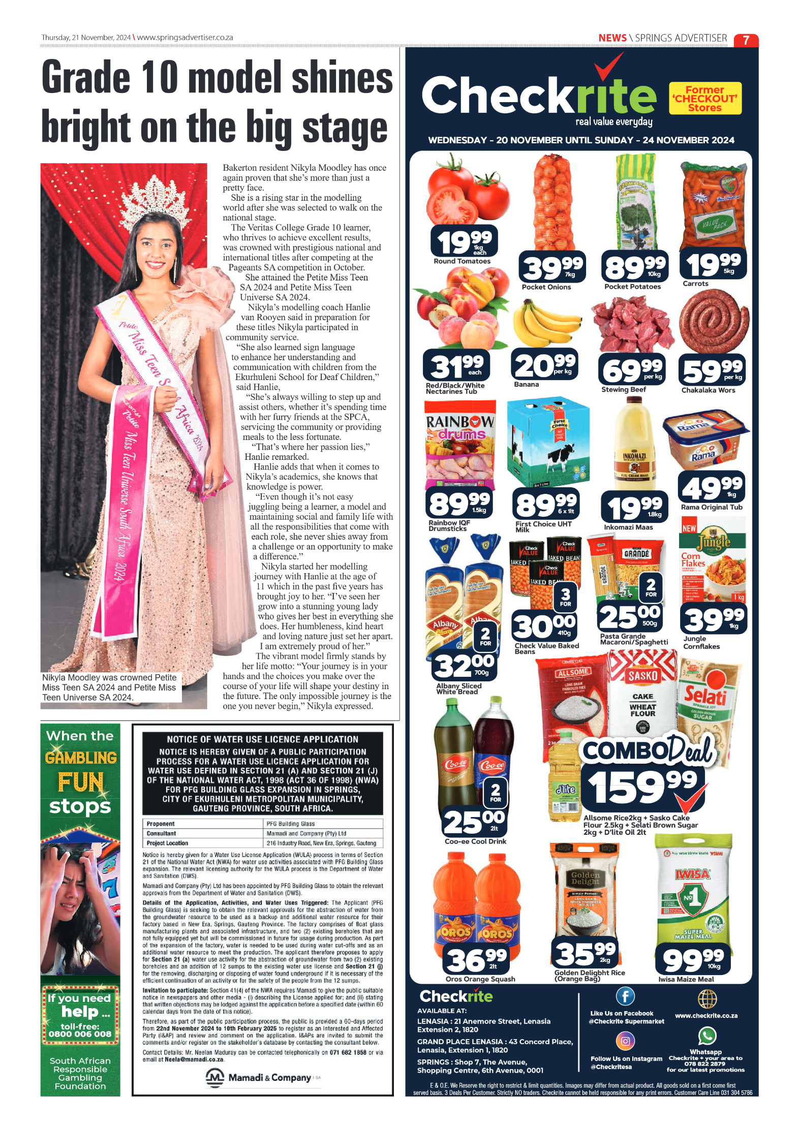 Springs Advertiser 21 November 2024 page 7