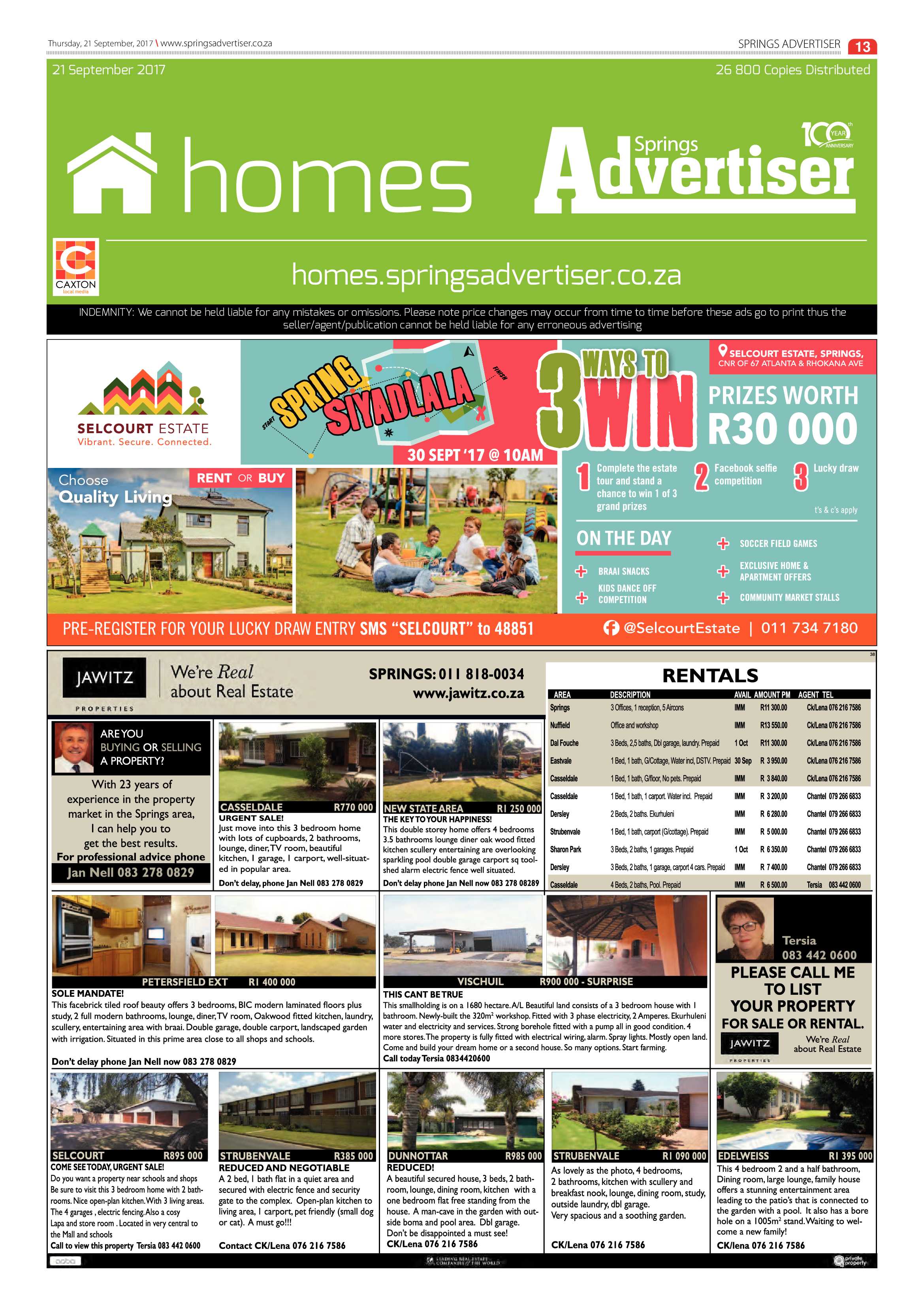 Springs Advertiser 21 September 2017 page 13