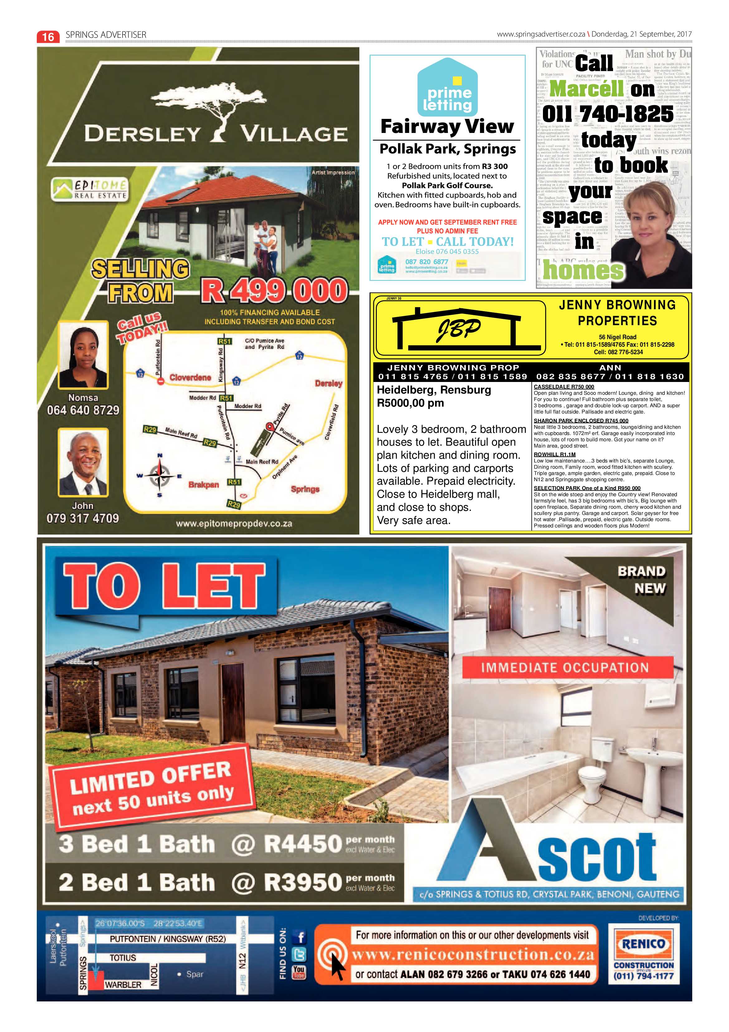 Springs Advertiser 21 September 2017 page 16