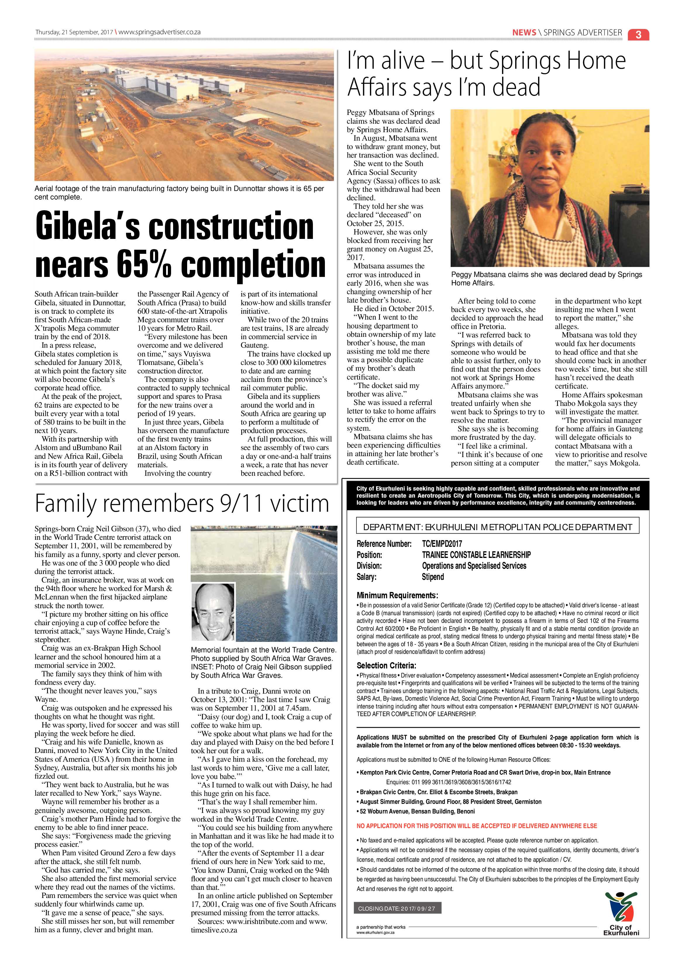 Springs Advertiser 21 September 2017 page 3