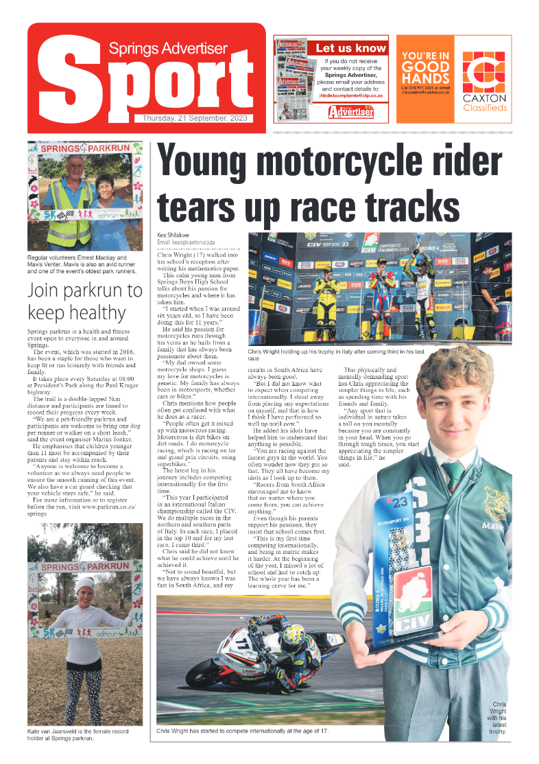 Springs Advertiser 21 September 2023 page 12