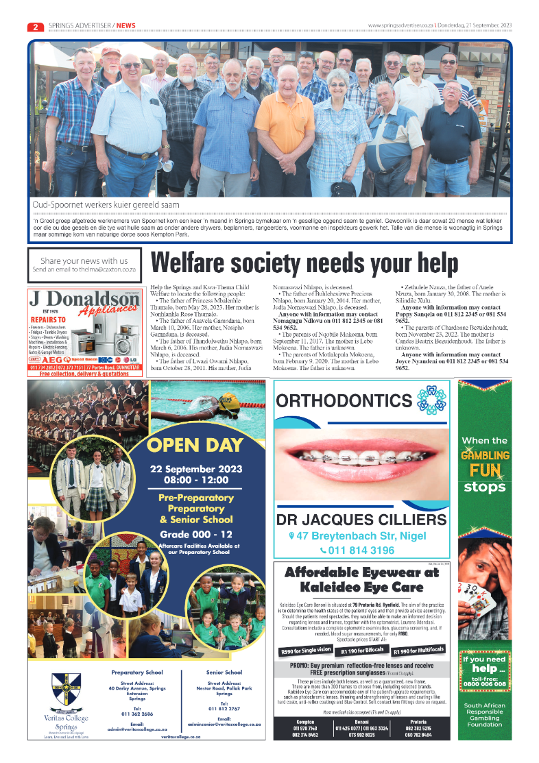 Springs Advertiser 21 September 2023 page 2