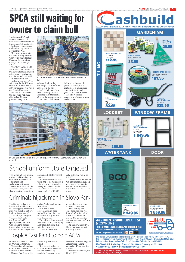Springs Advertiser 21 September 2023 page 3