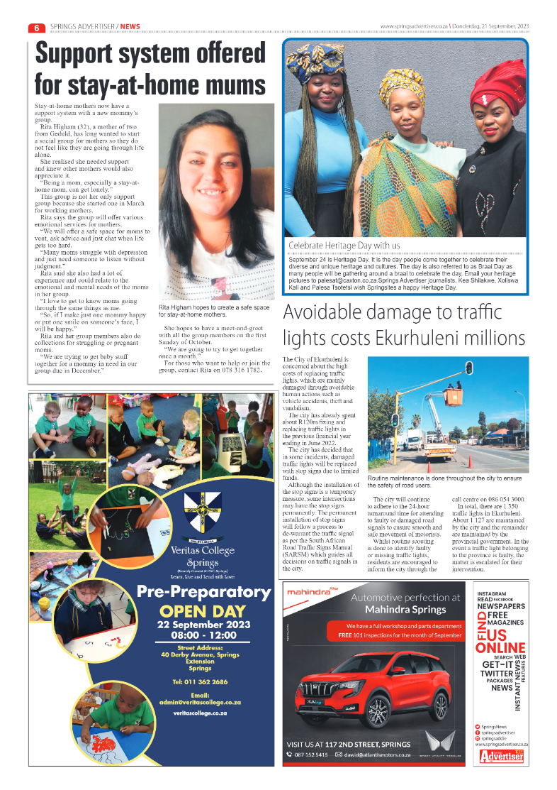Springs Advertiser 21 September 2023 page 6