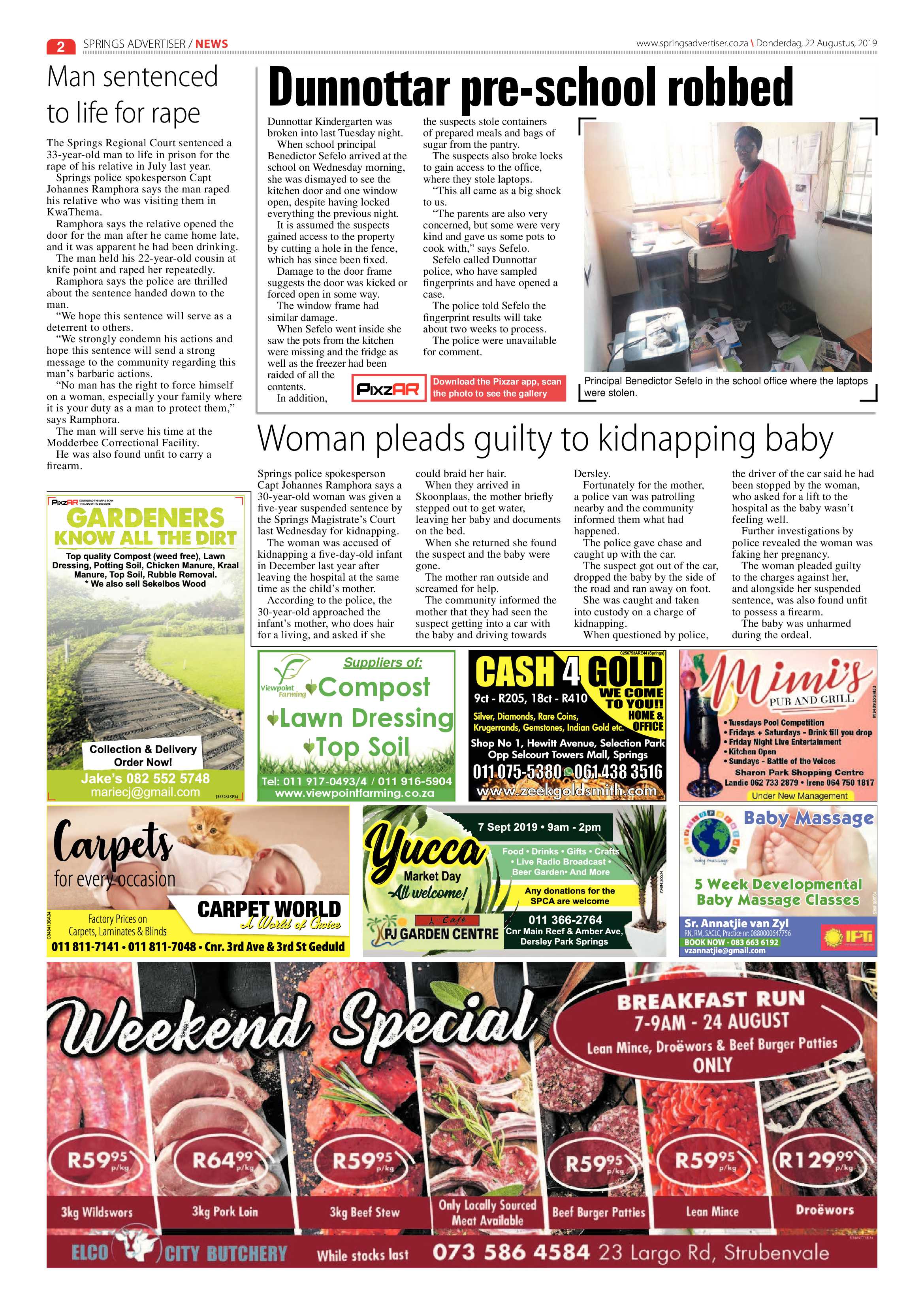 Springs Advertiser 22 August 2019 page 2