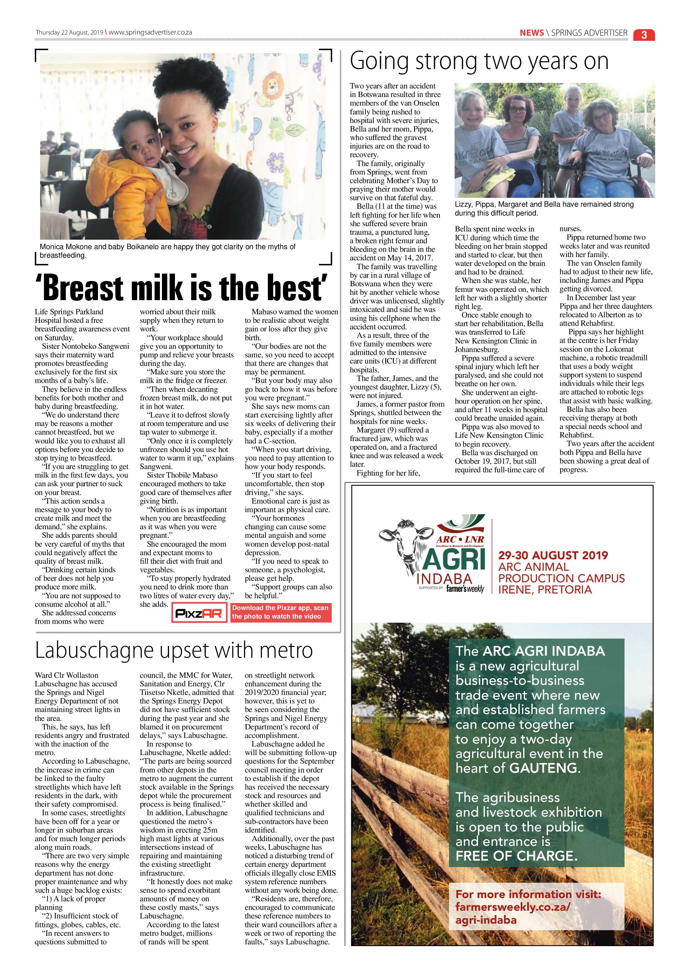 Springs Advertiser 22 August 2019 page 3