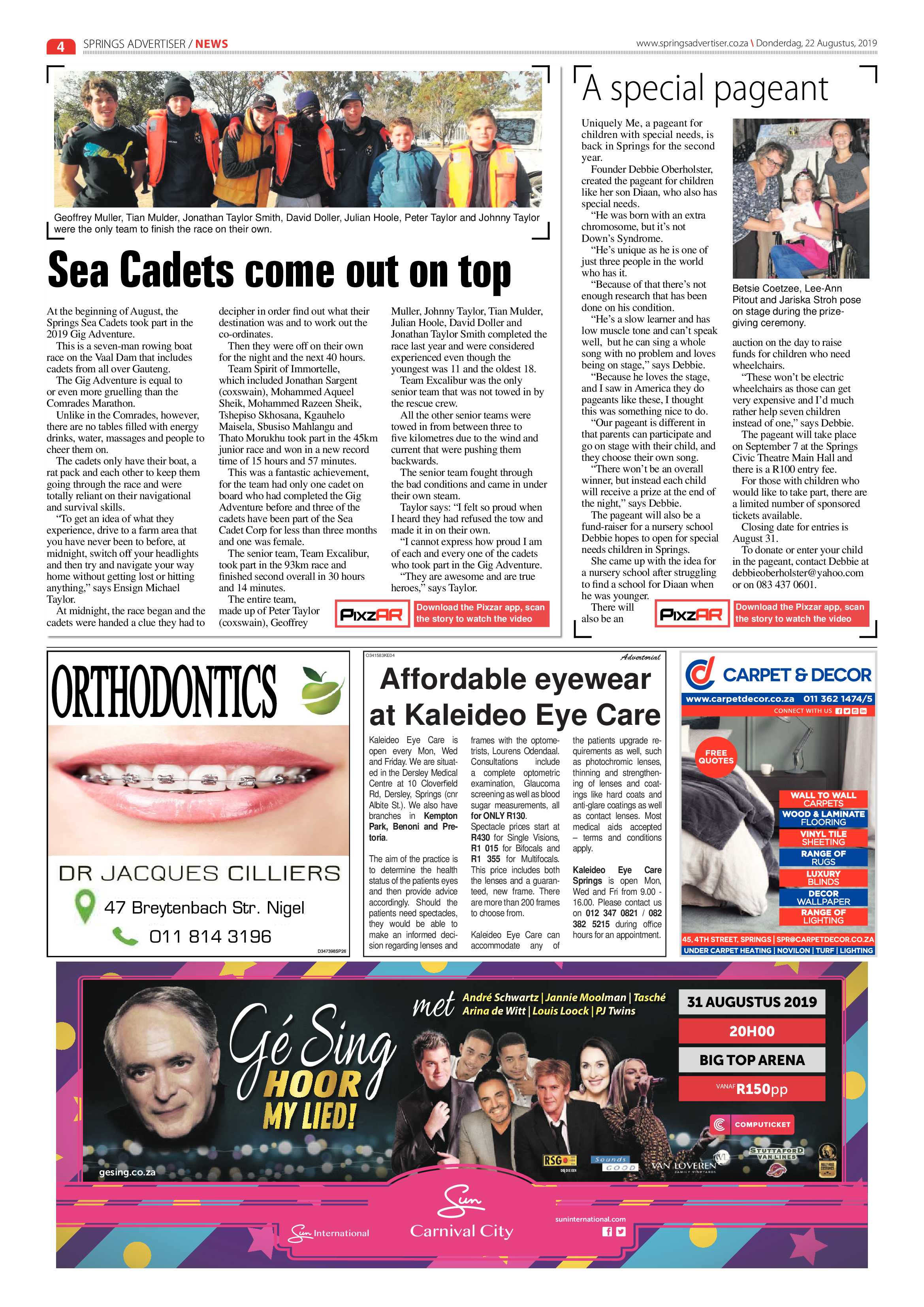 Springs Advertiser 22 August 2019 page 4