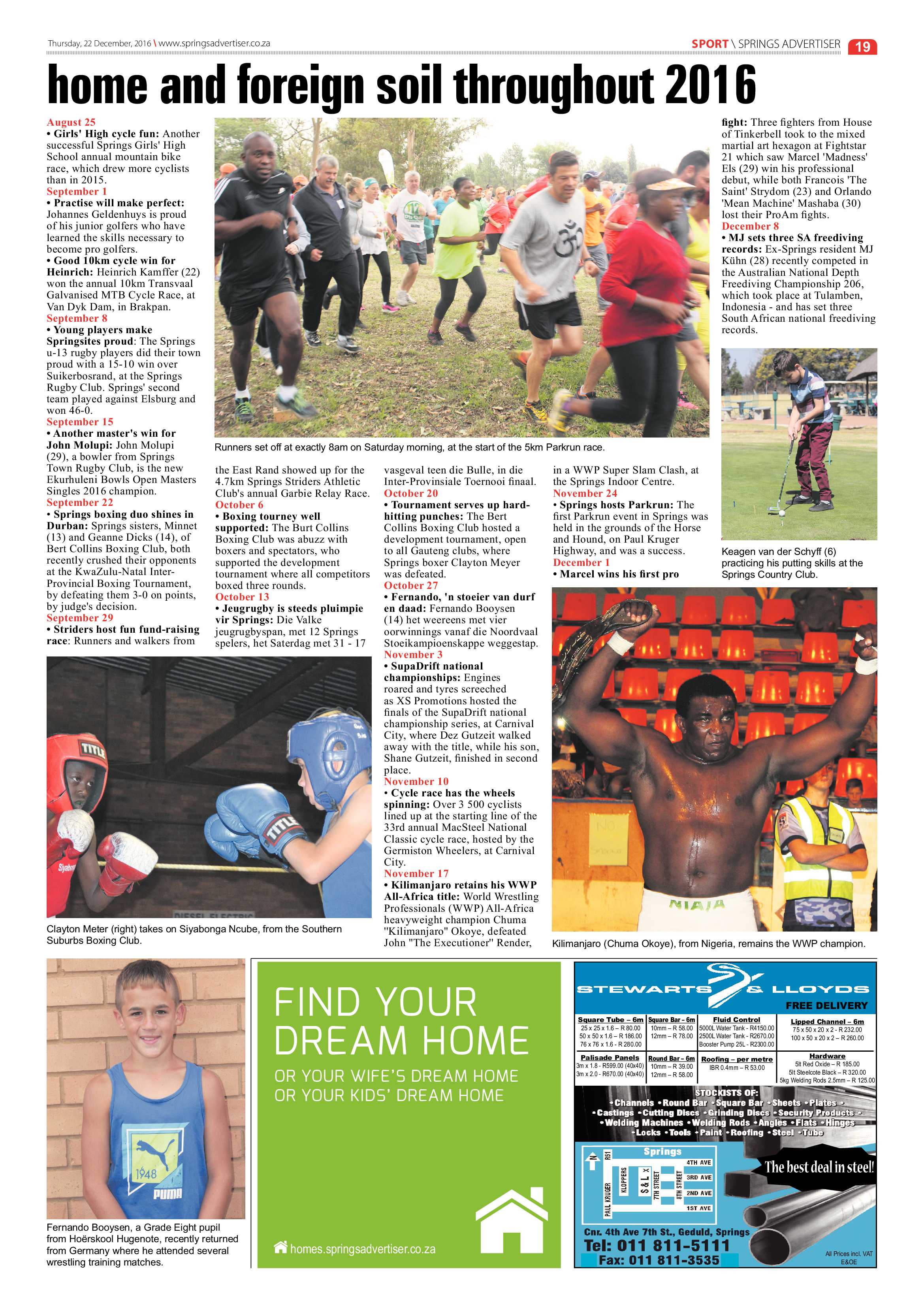 Springs Advertiser 22 December 2016 page 19