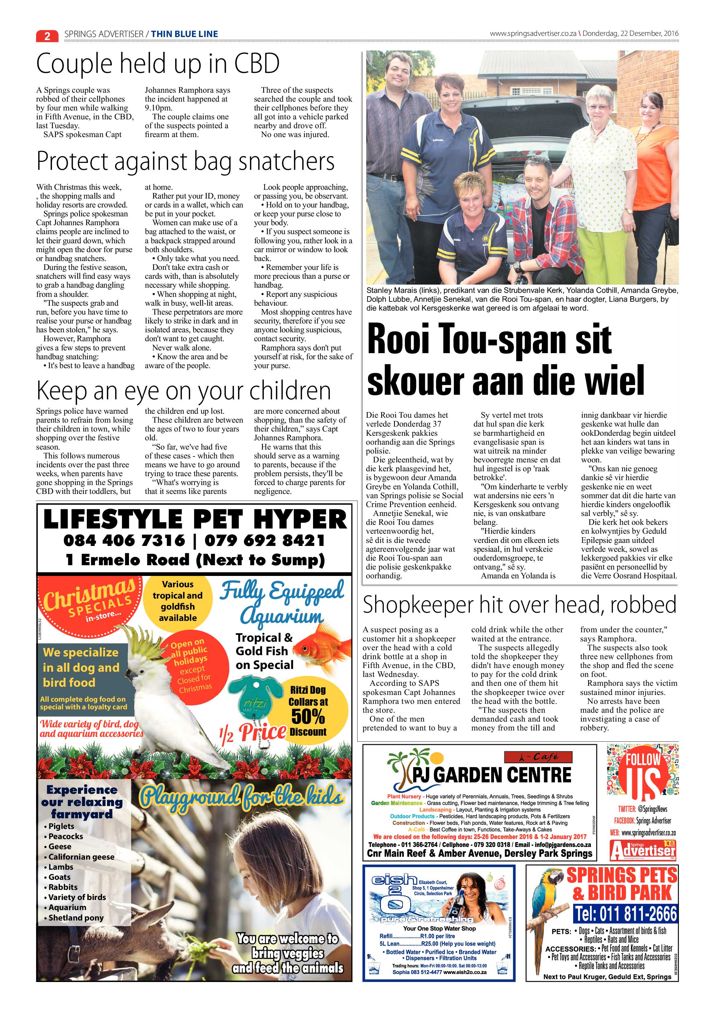 Springs Advertiser 22 December 2016 page 2