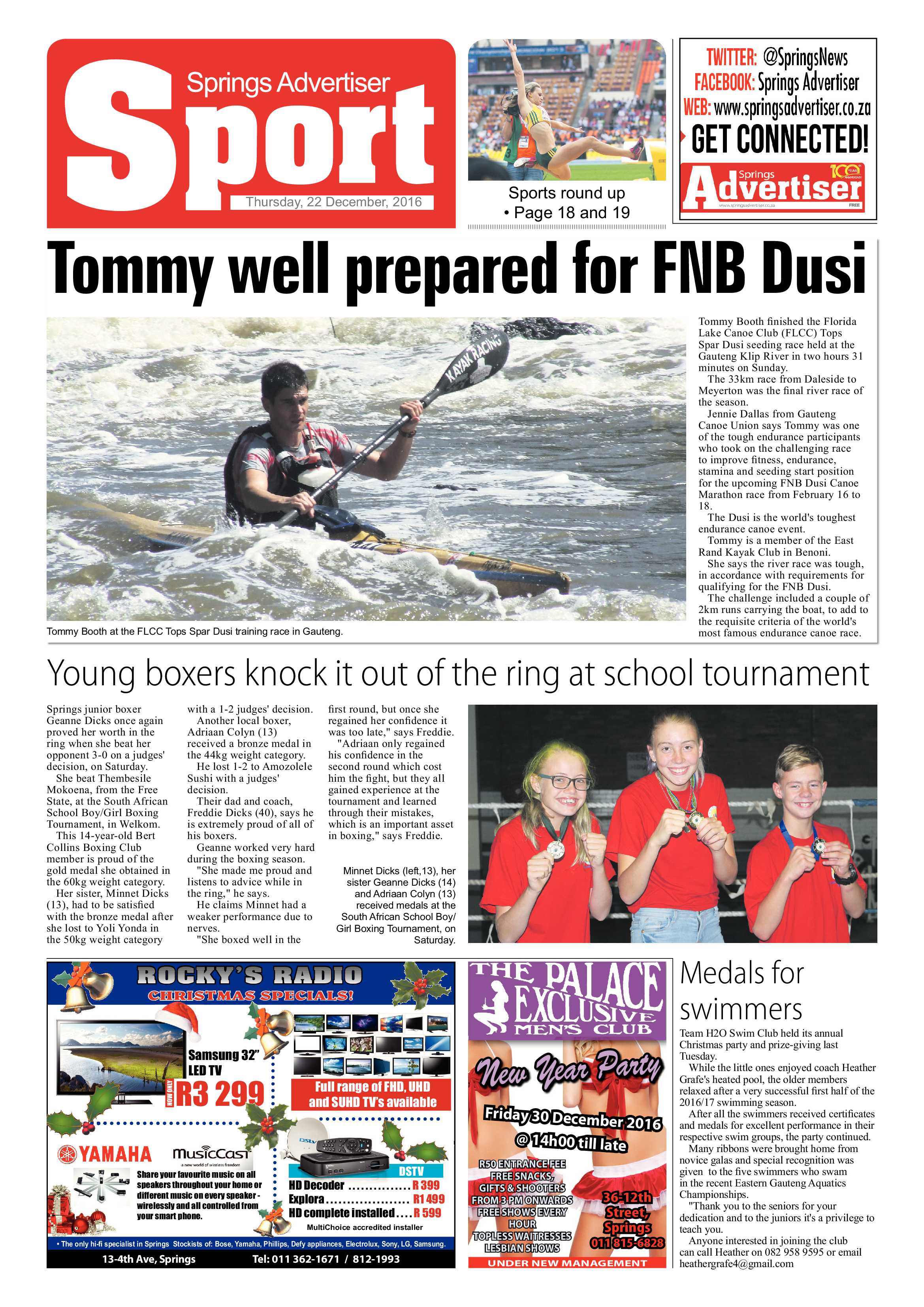 Springs Advertiser 22 December 2016 page 20