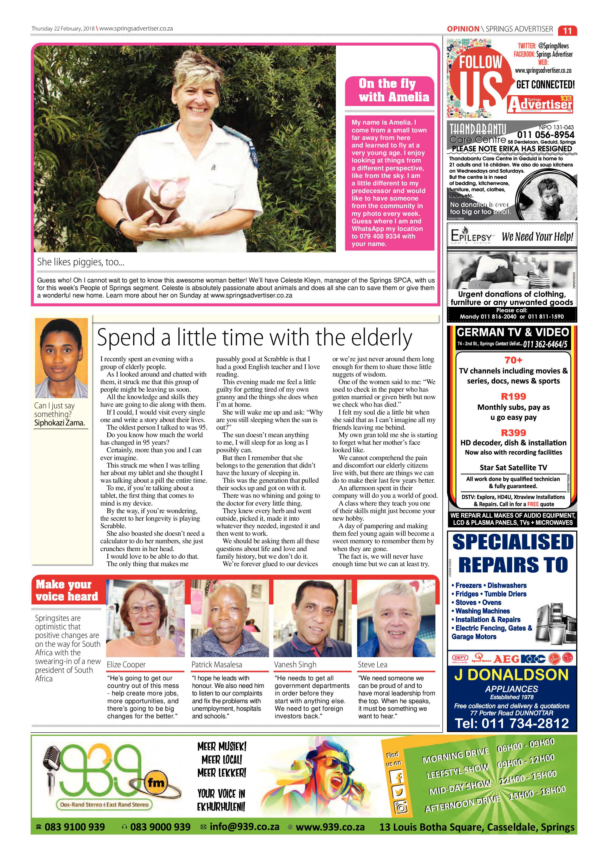Springs Advertiser 22 February 2018 page 13