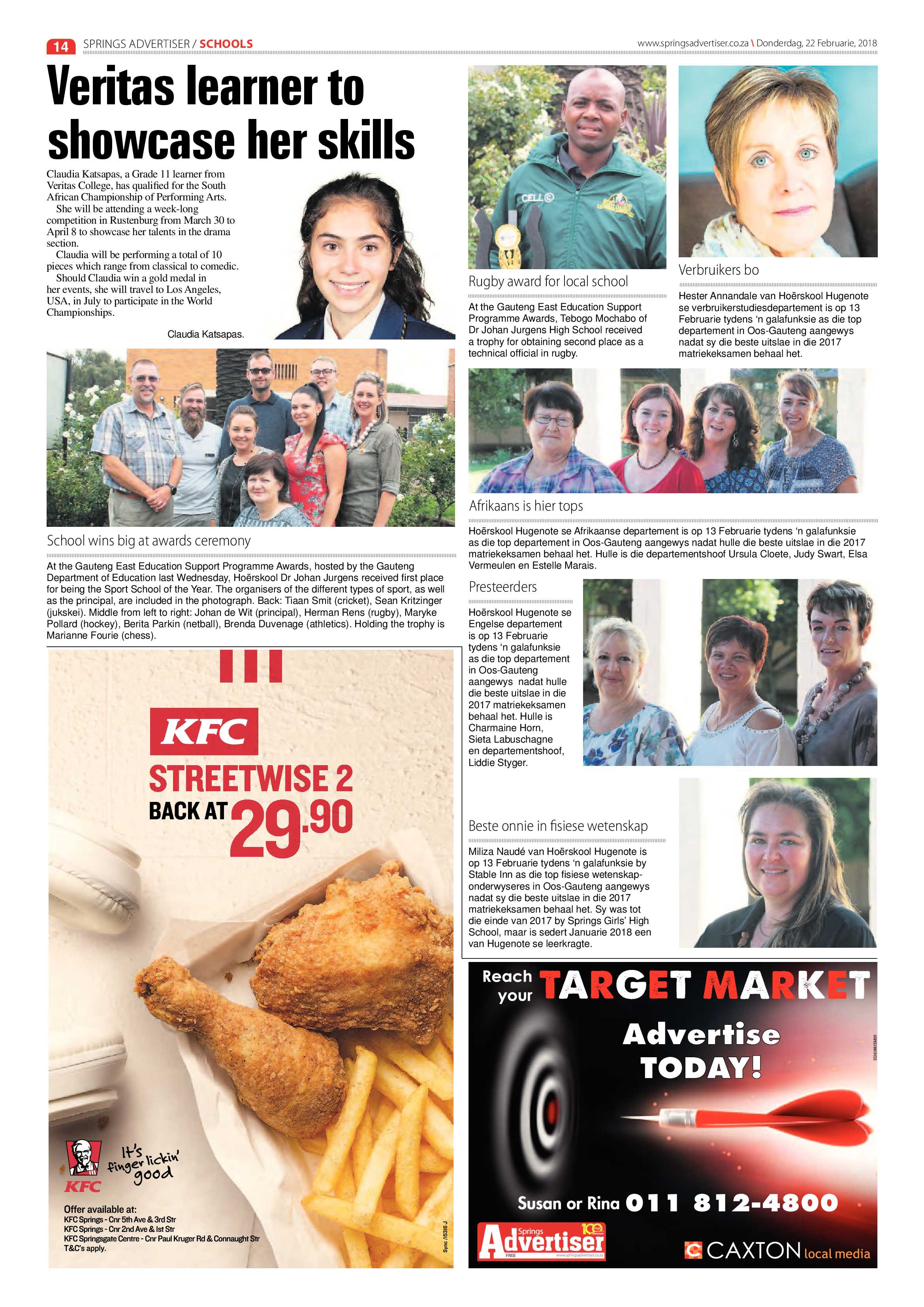 Springs Advertiser 22 February 2018 page 16