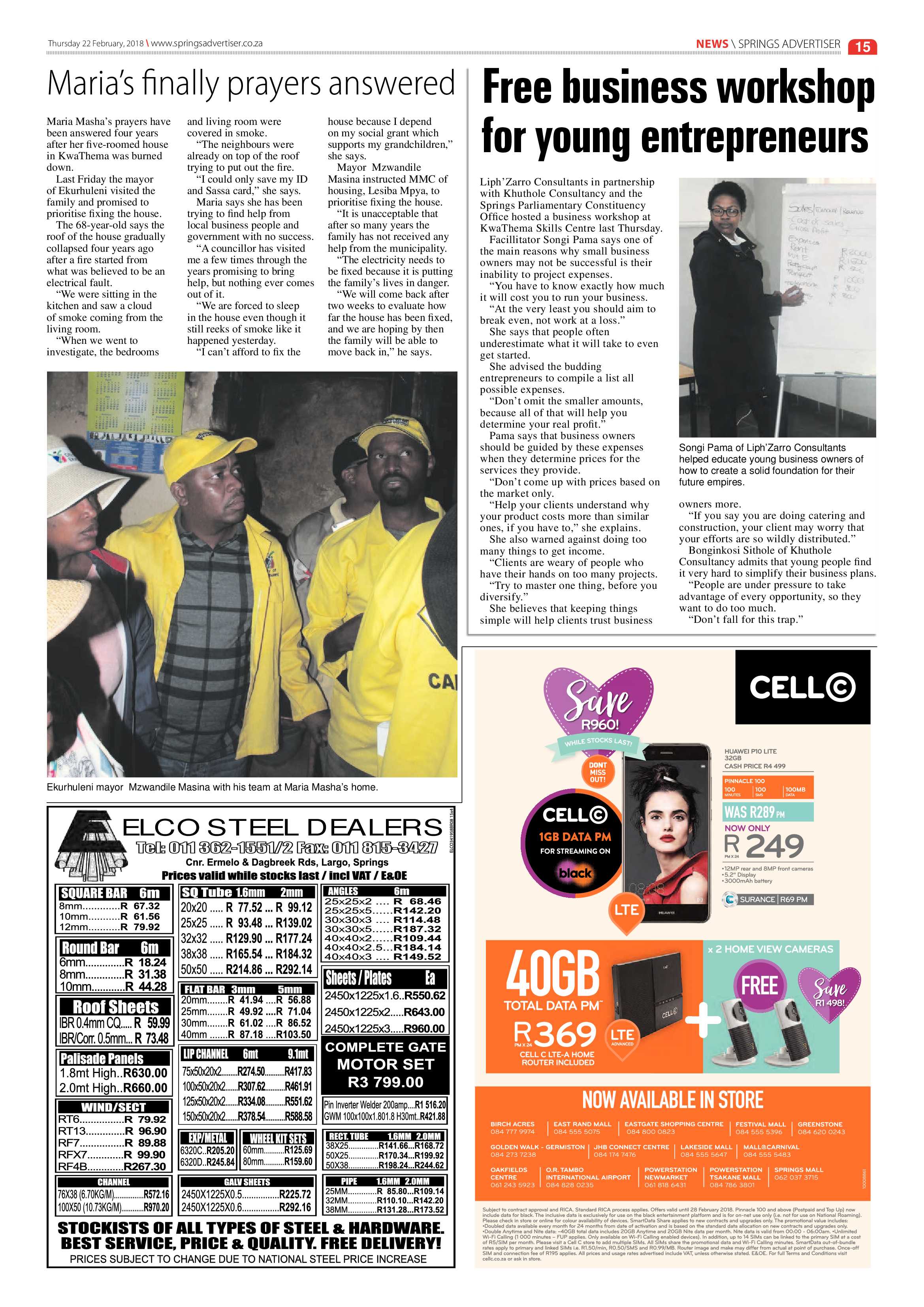 Springs Advertiser 22 February 2018 page 17