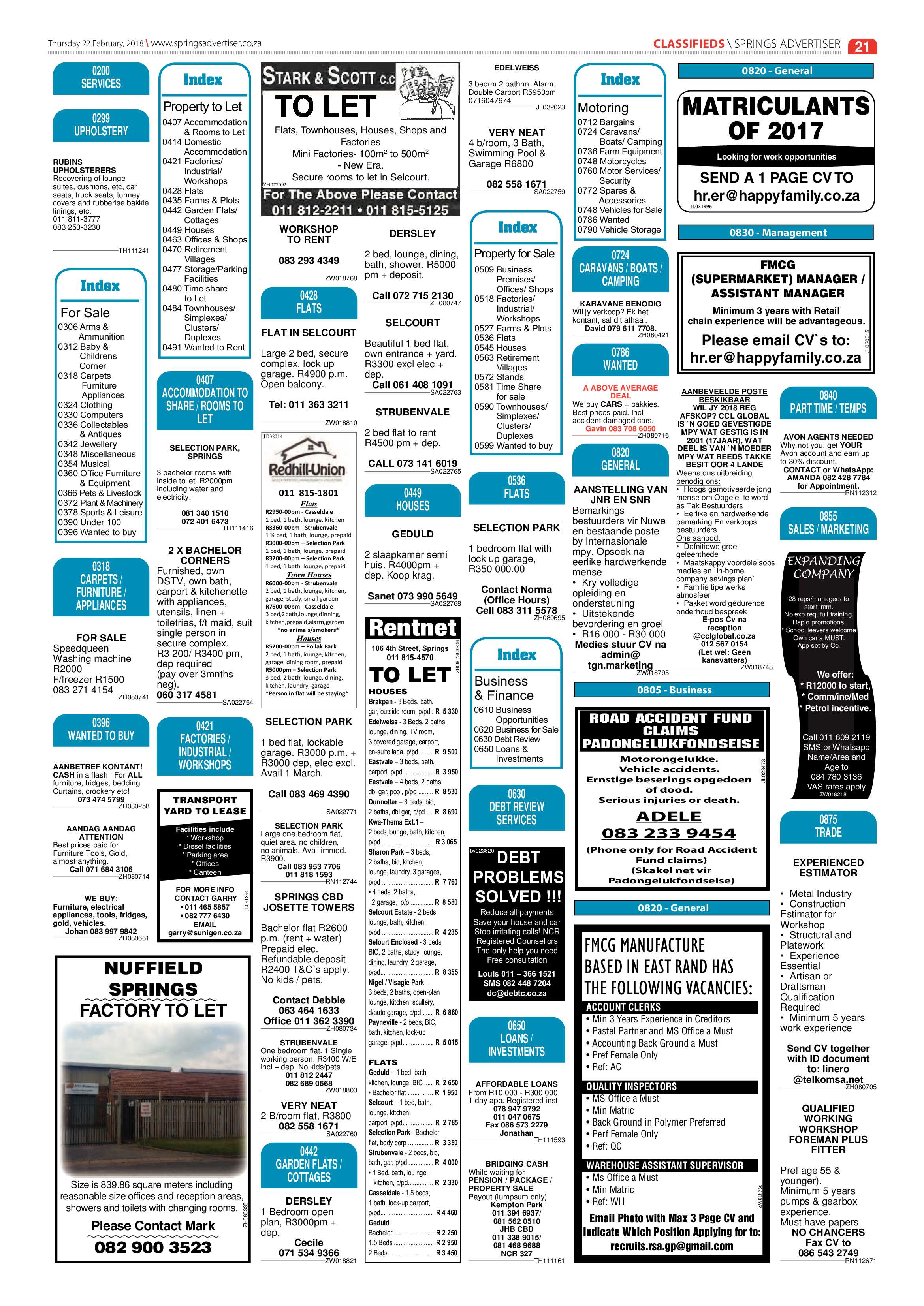 Springs Advertiser 22 February 2018 page 23