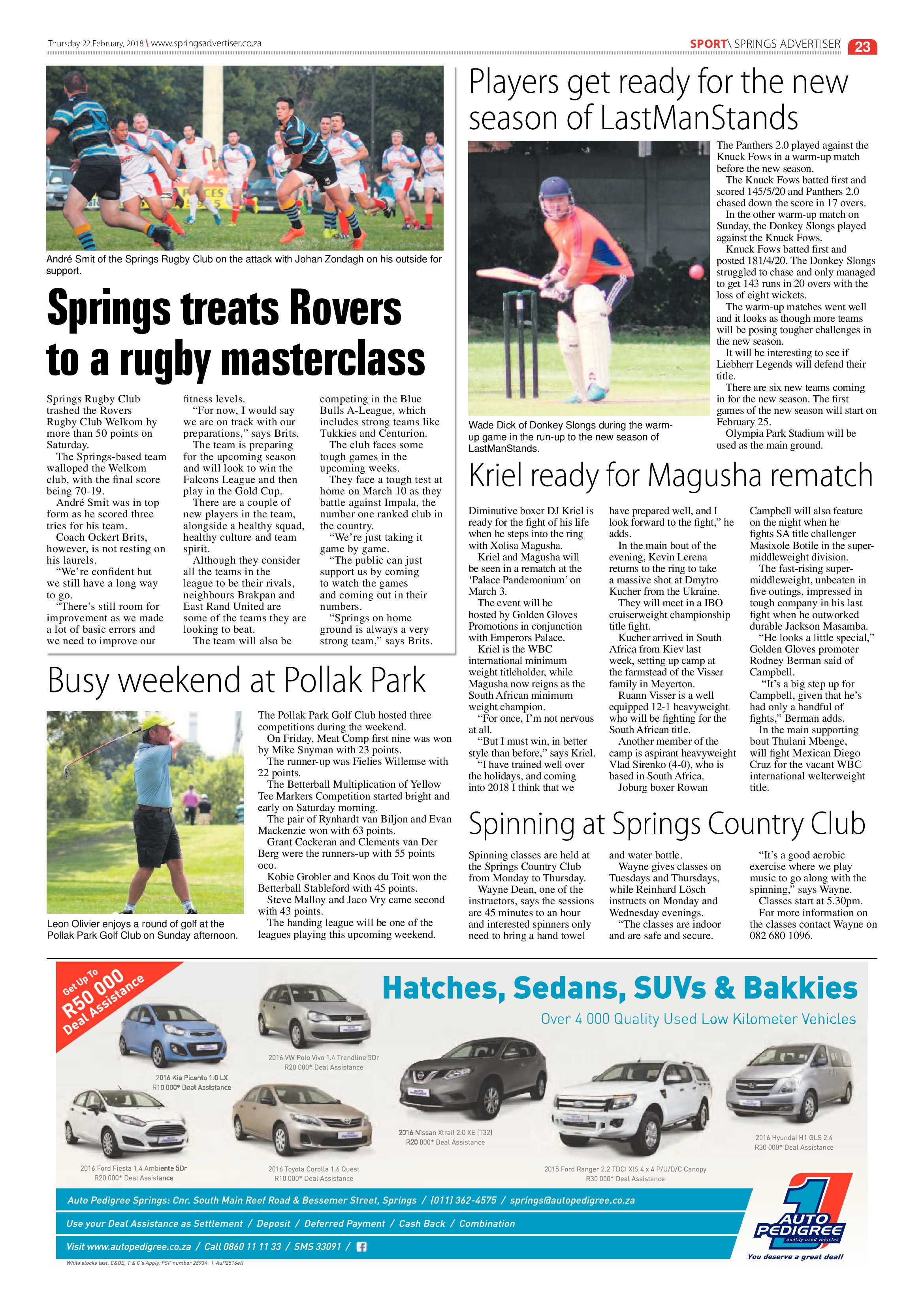Springs Advertiser 22 February 2018 page 25