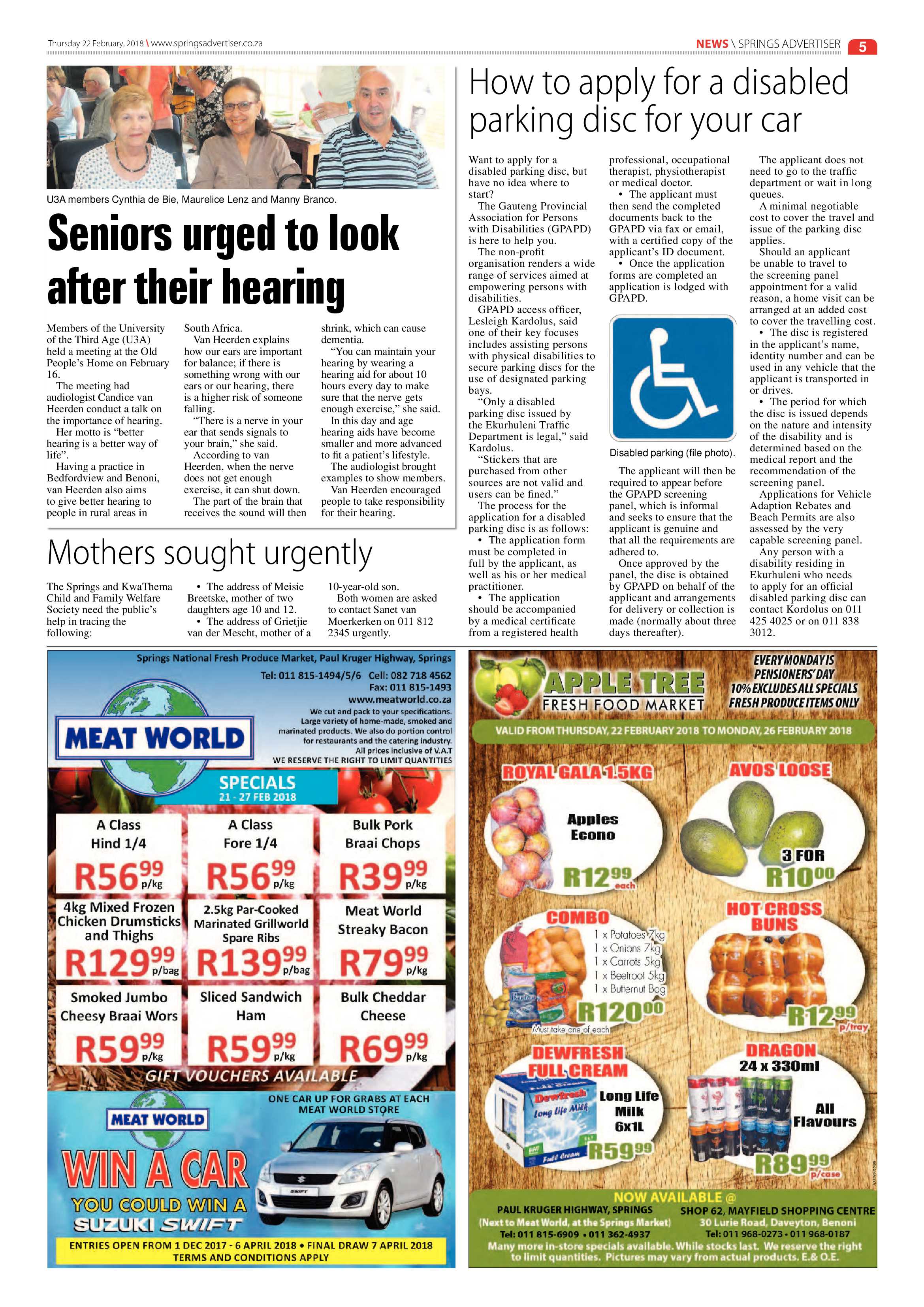 Springs Advertiser 22 February 2018 page 7