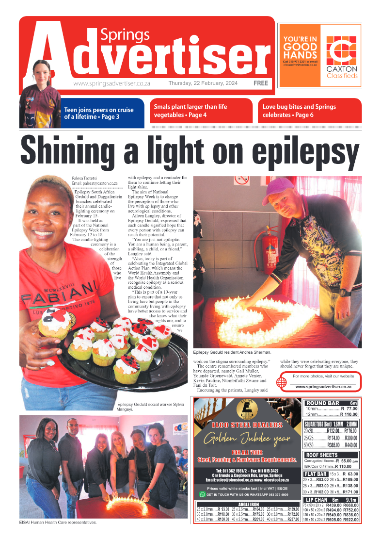 Springs Advertiser 22 February 2024 page 1