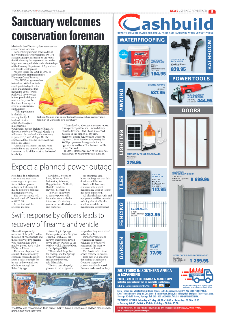 Springs Advertiser 22 February 2024 page 5