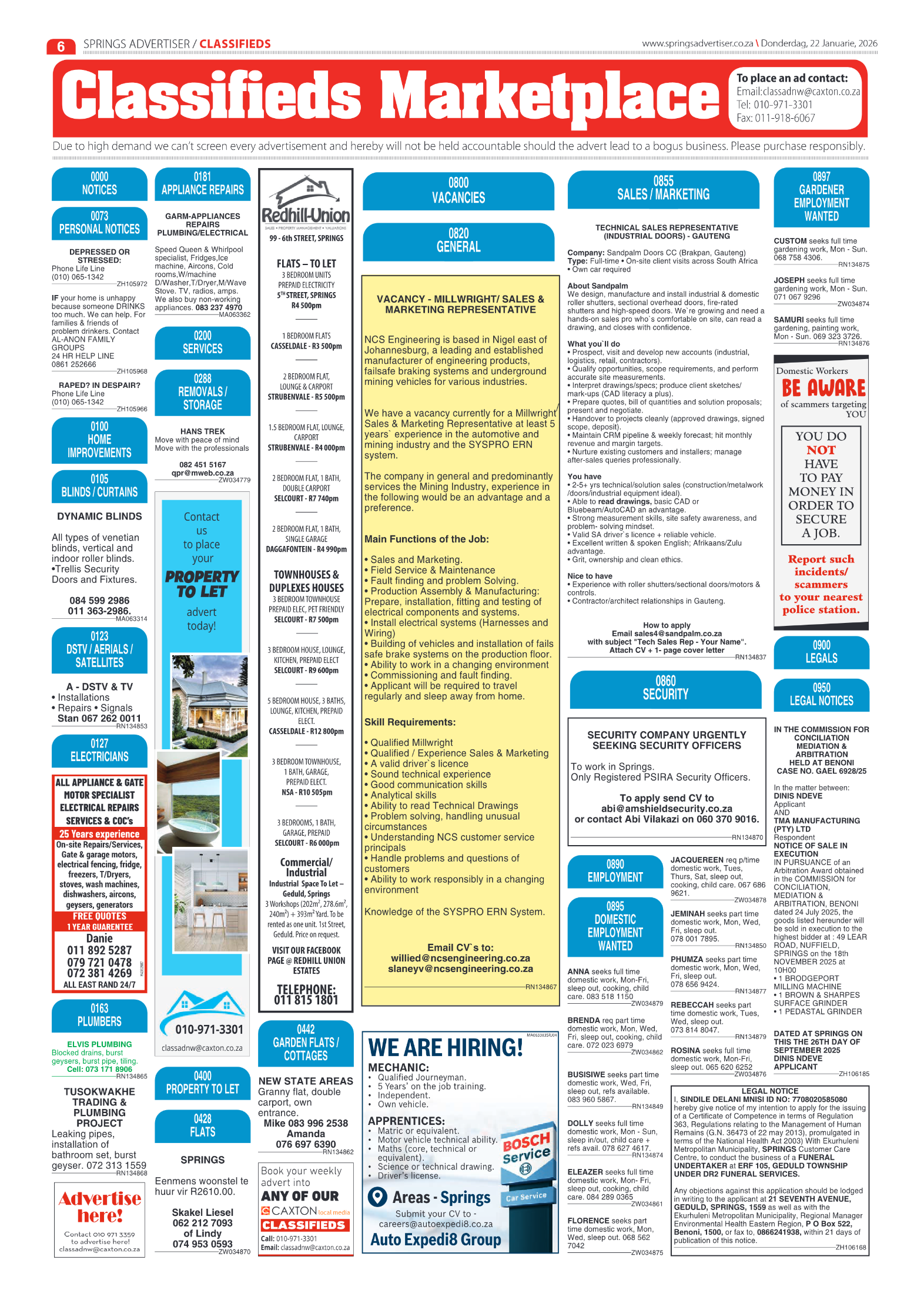 Springs Advertiser 22 January 2026 page 6