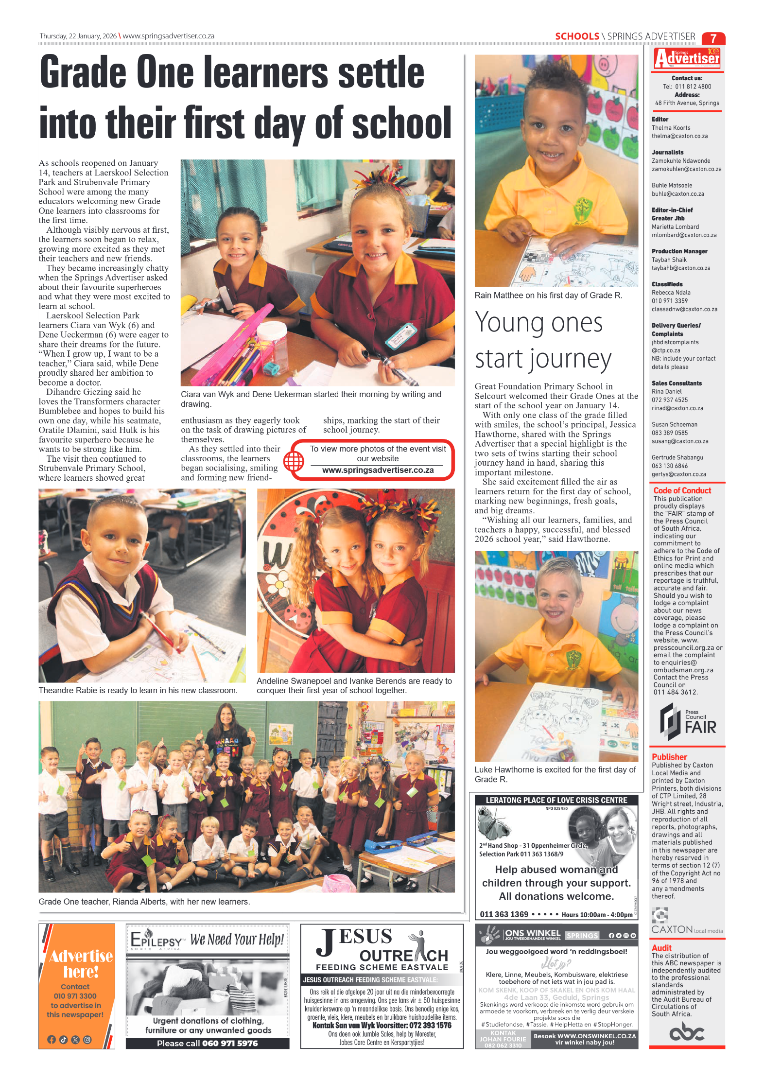 Springs Advertiser 22 January 2026 page 7