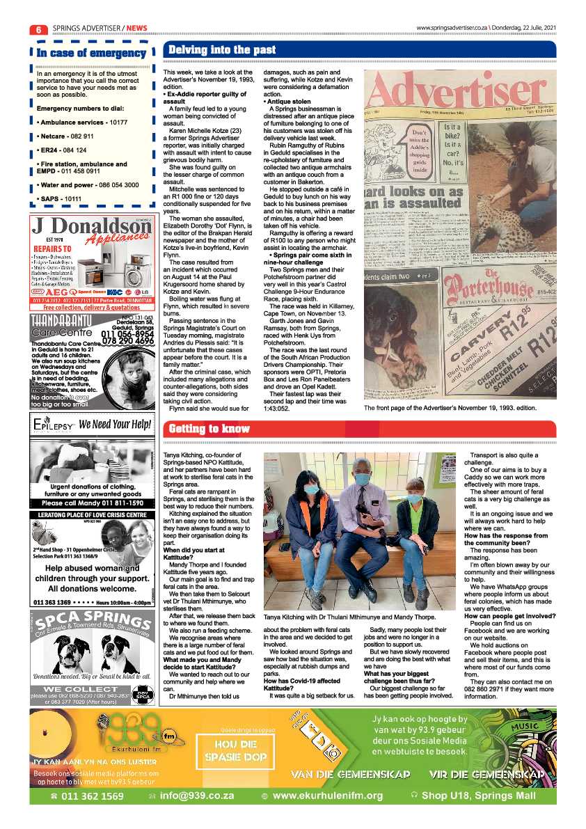 Springs Advertiser 22 July 2021 page 6