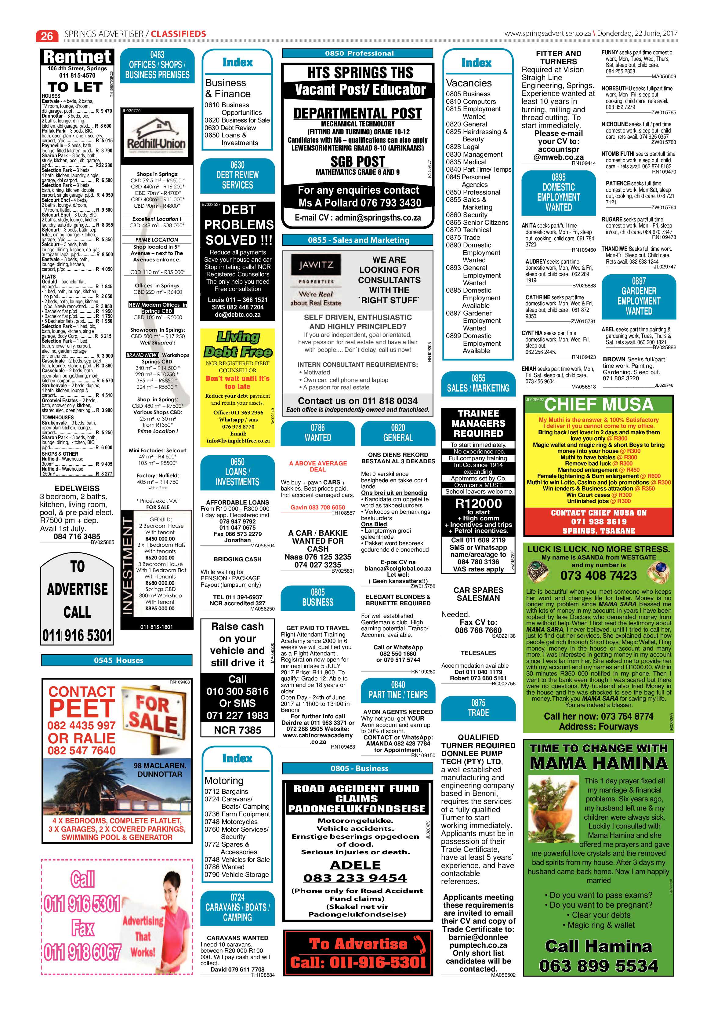 Springs Advertiser 22 June 2017 page 28