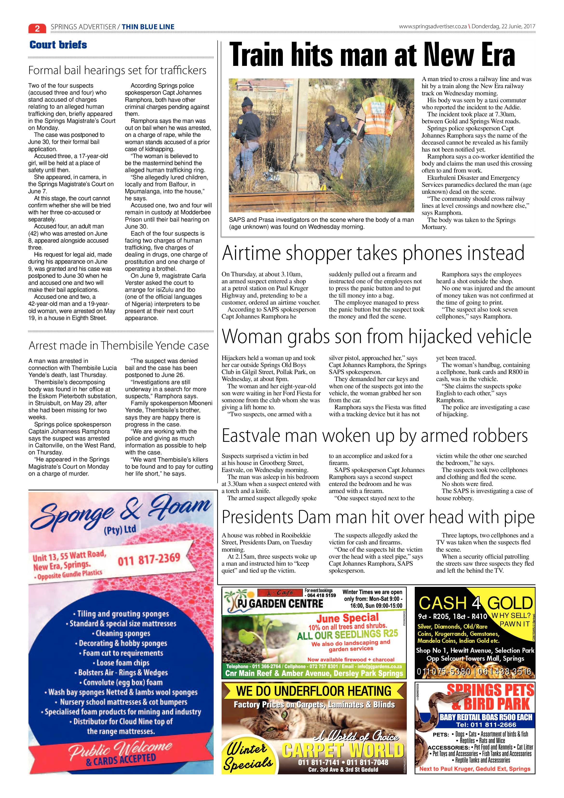 Springs Advertiser 22 June 2017 page 4