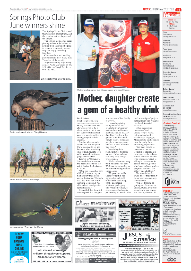 Springs Advertiser 22 June 2023 page 11