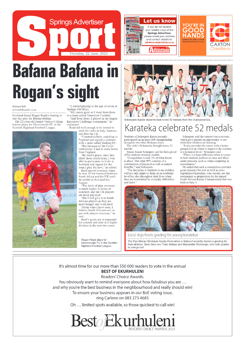 Springs Advertiser 22 June 2023 page 12