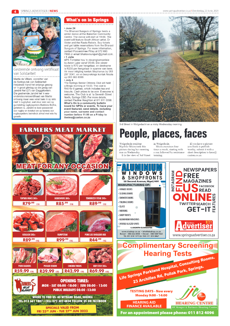 Springs Advertiser 22 June 2023 page 4