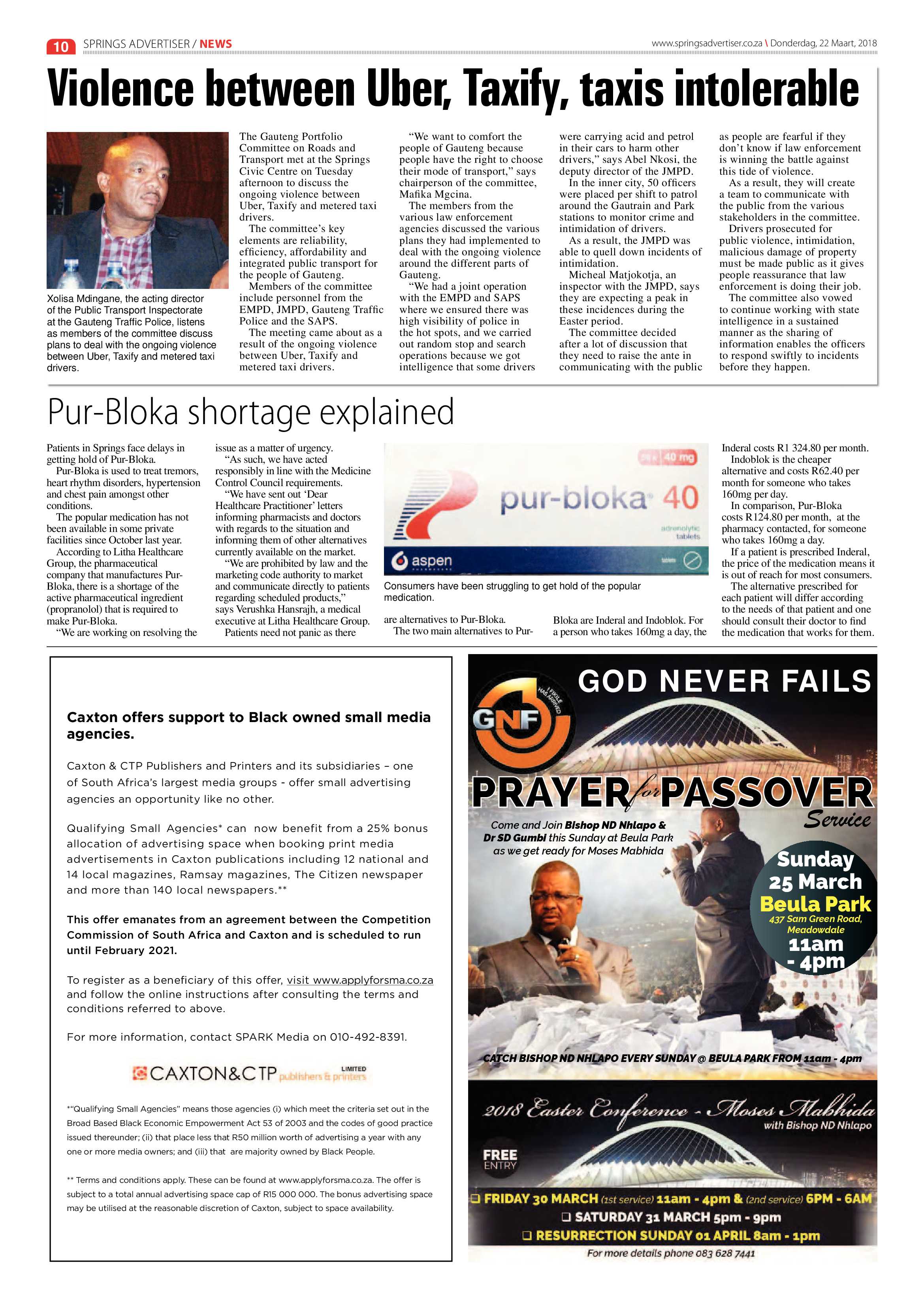 Springs Advertiser 22 March 2018 page 12