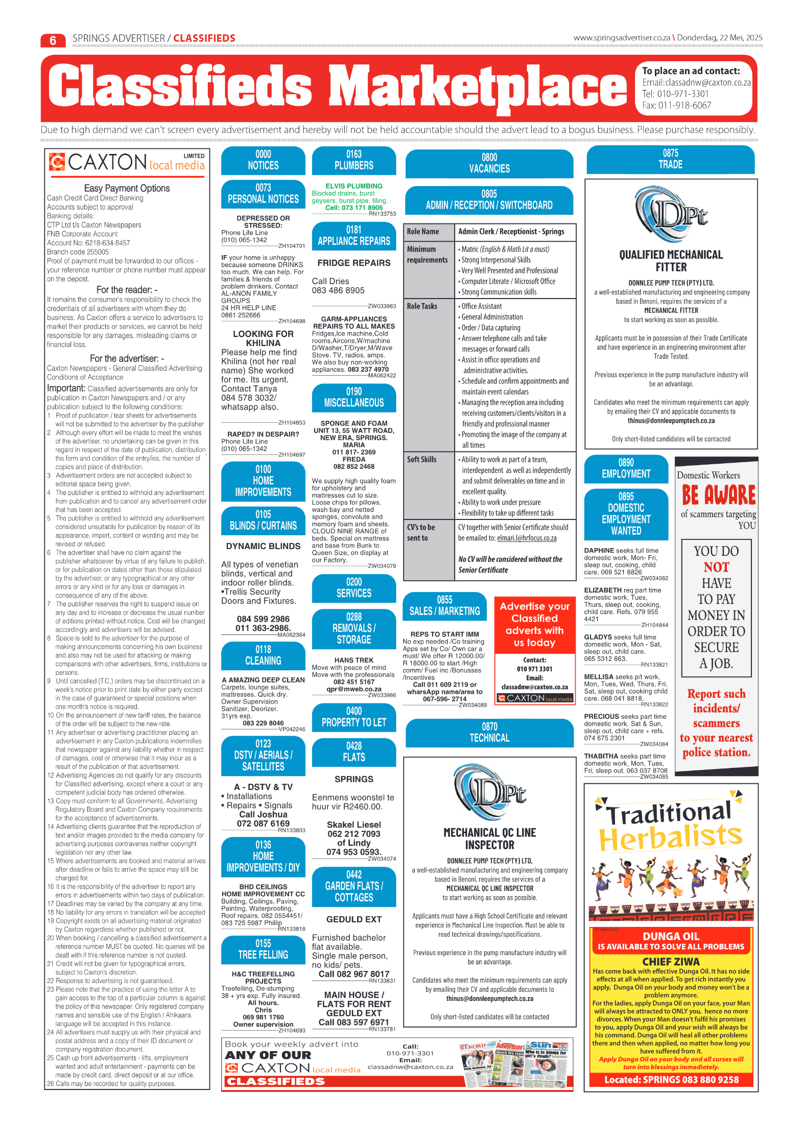 Springs Advertiser 22 May 2025 page 6