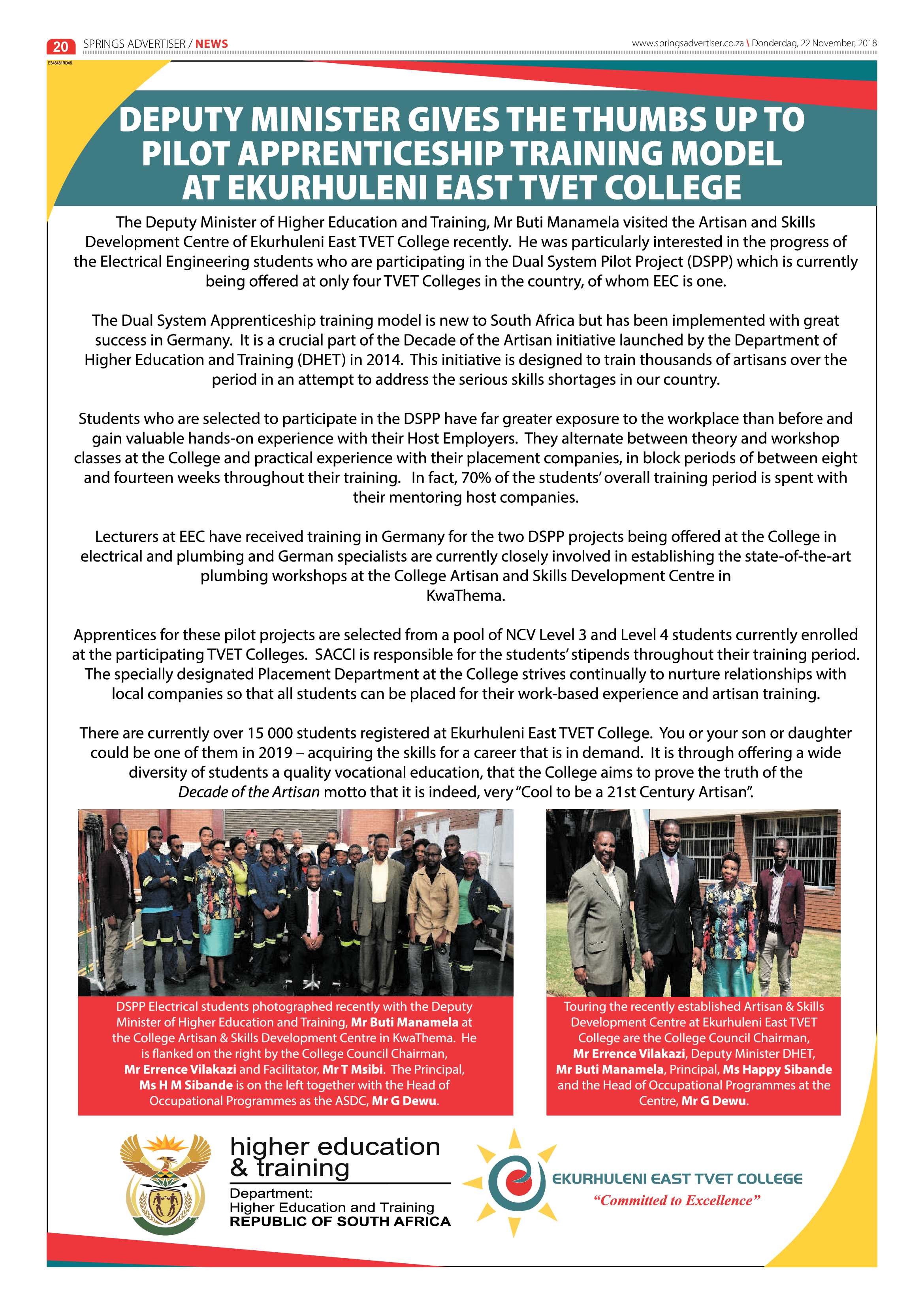Springs Advertiser 22 November 2018 page 20