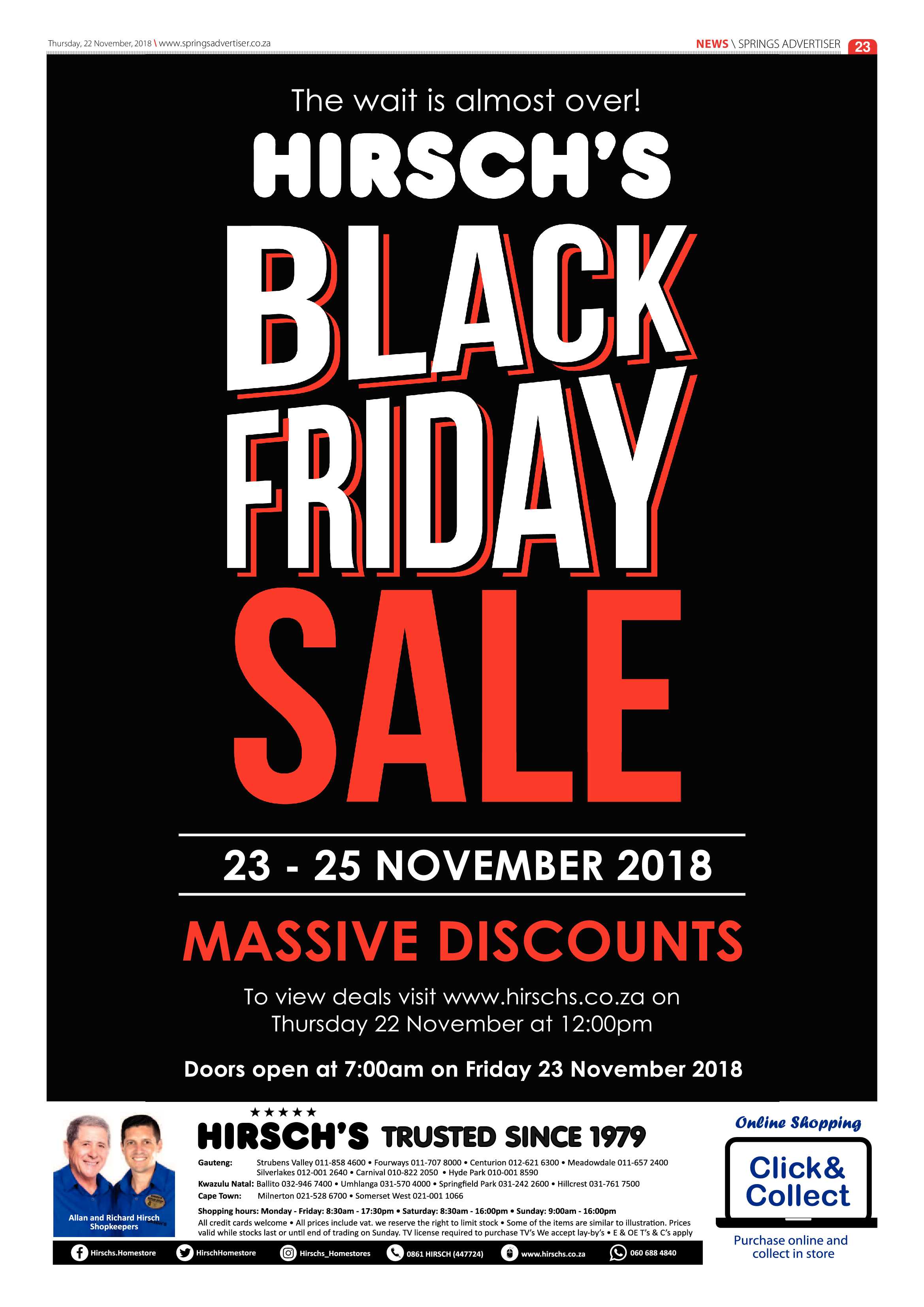 Springs Advertiser 22 November 2018 page 23