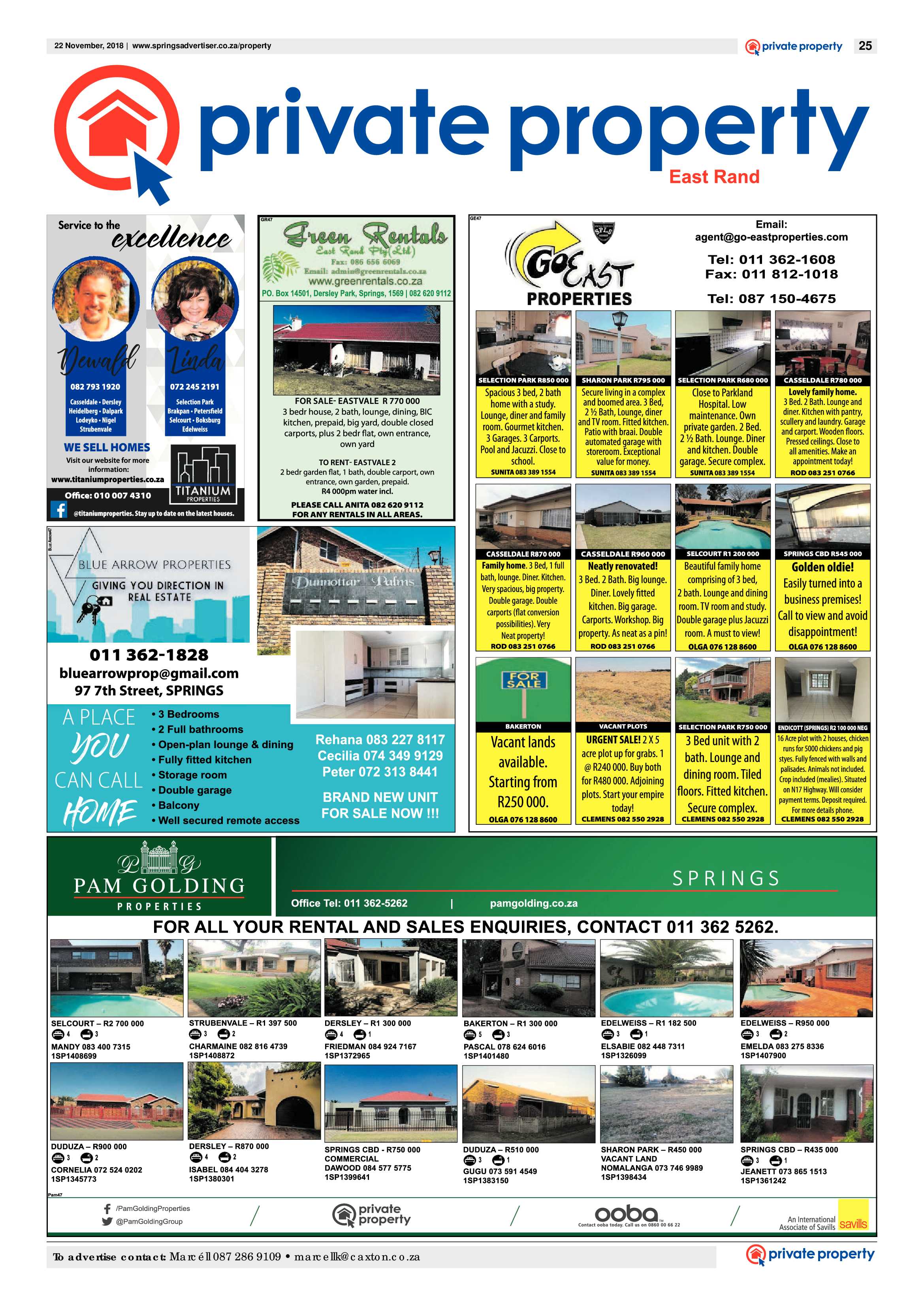 Springs Advertiser 22 November 2018 page 25