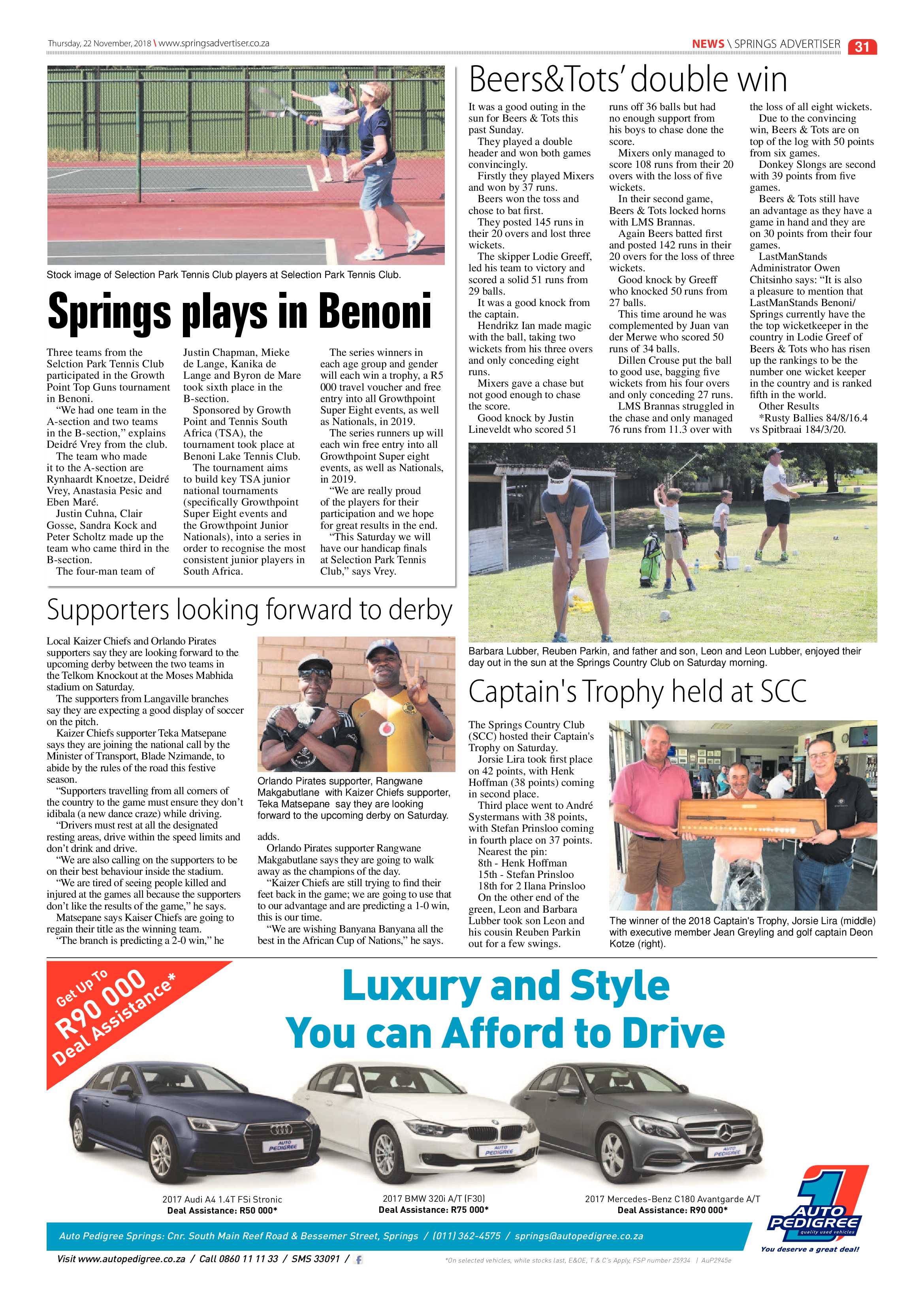 Springs Advertiser 22 November 2018 page 31