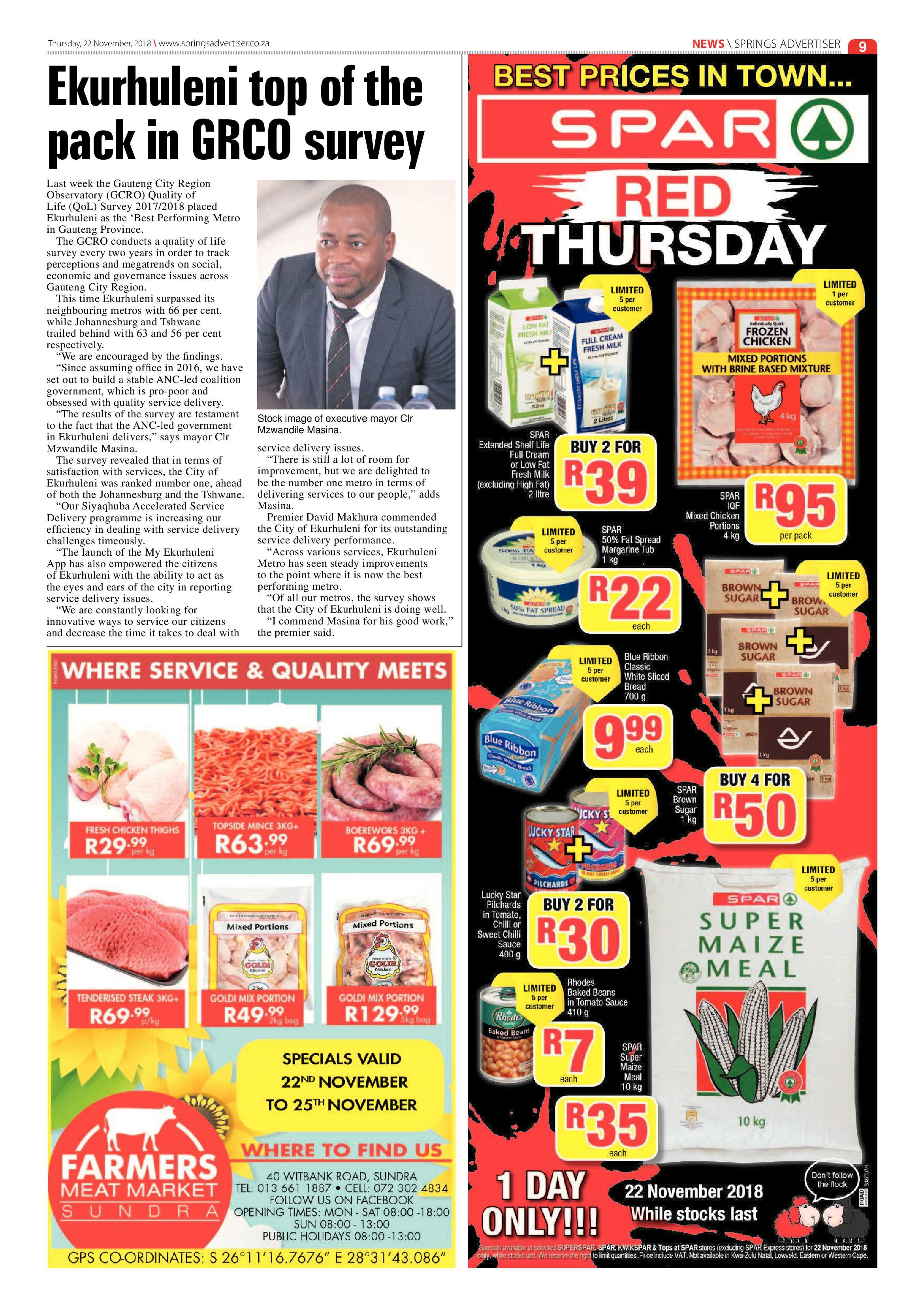 Springs Advertiser 22 November 2018 page 9
